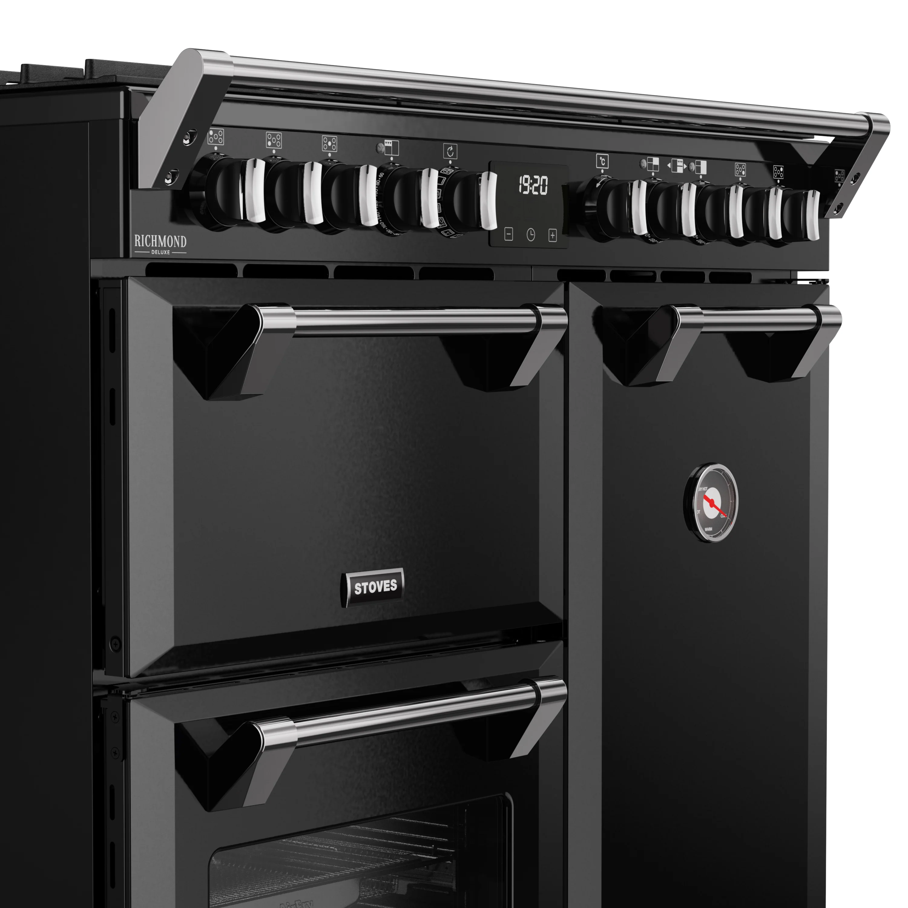 Stoves RCA Richmond Deluxe 90DF 90cm Dual Fuel Range Cooker 444411867 Black - Image 3