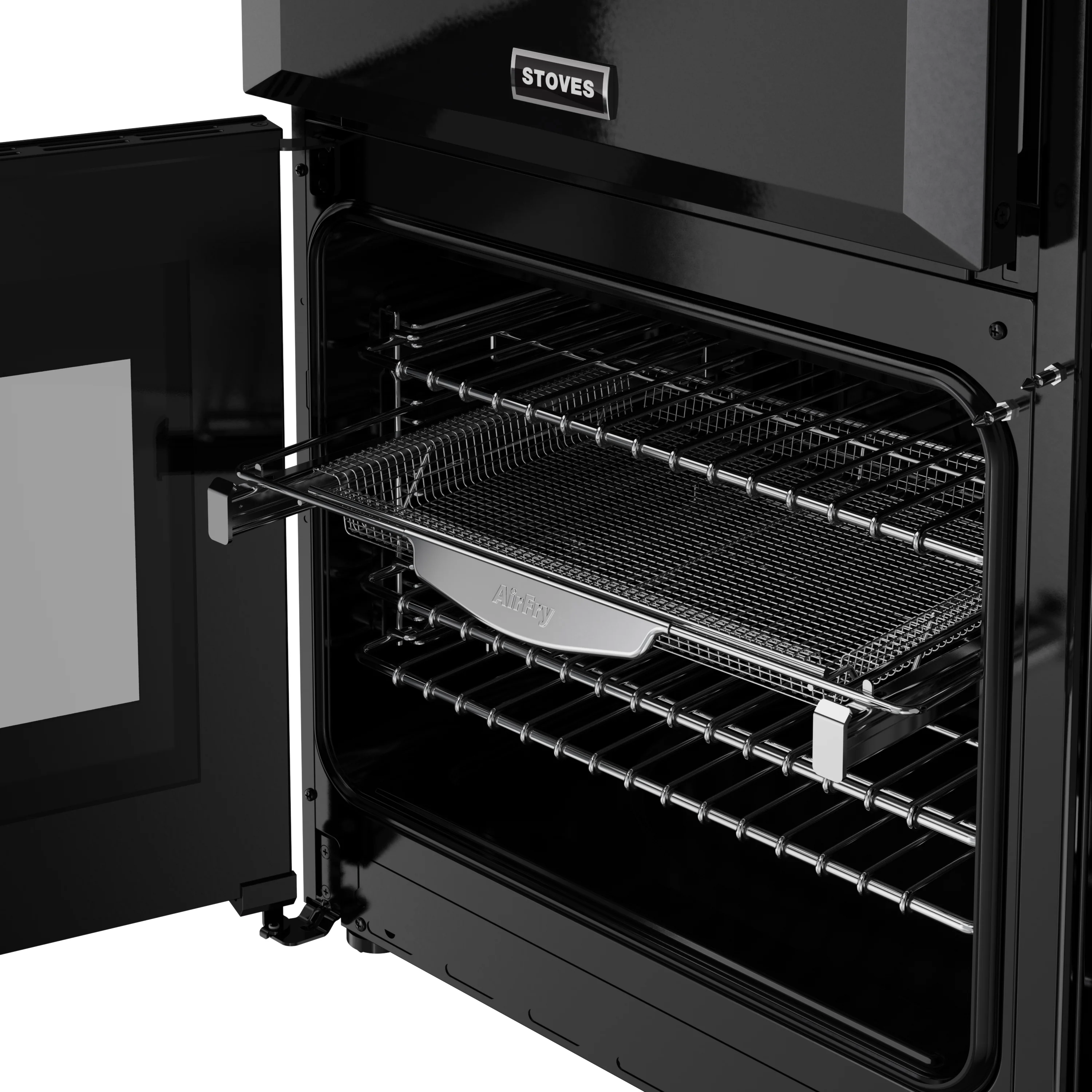 Stoves RCA Richmond Deluxe 90DF 90cm Dual Fuel Range Cooker 444411867 Black - Image 9