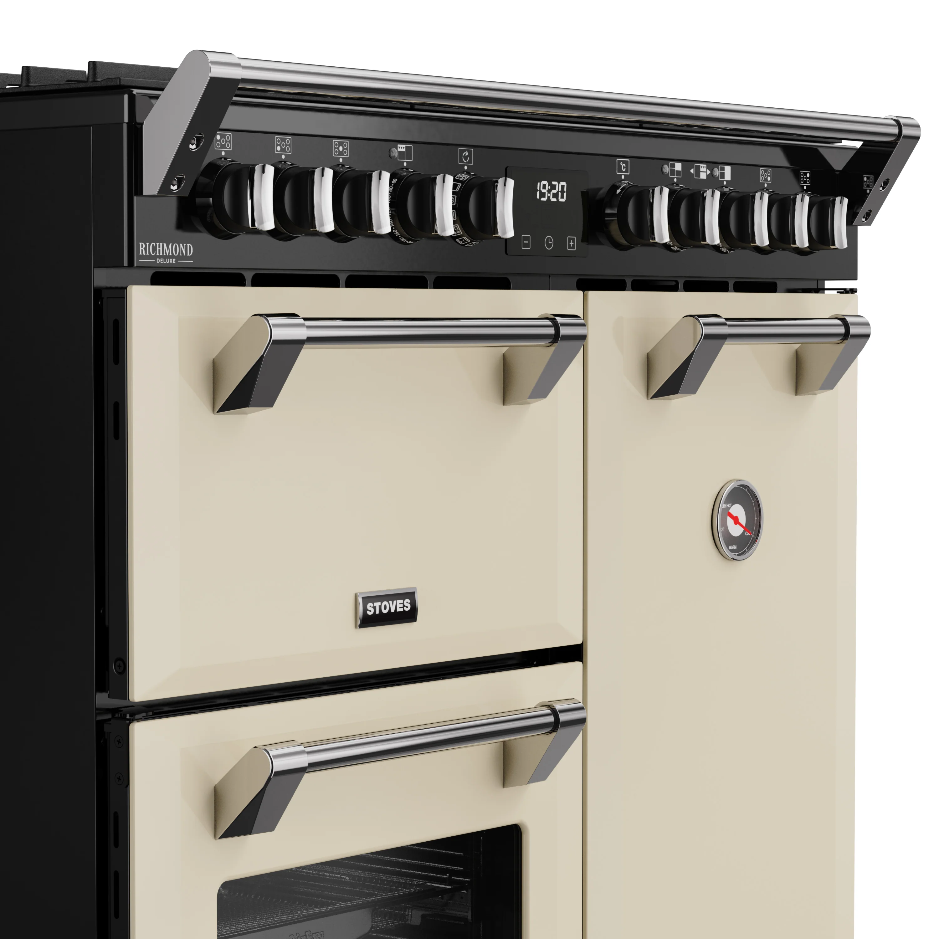 Stoves RCA Richmond Deluxe 90DF 90cm Dual Fuel Range Cooker 444411868 Cream - Image 3