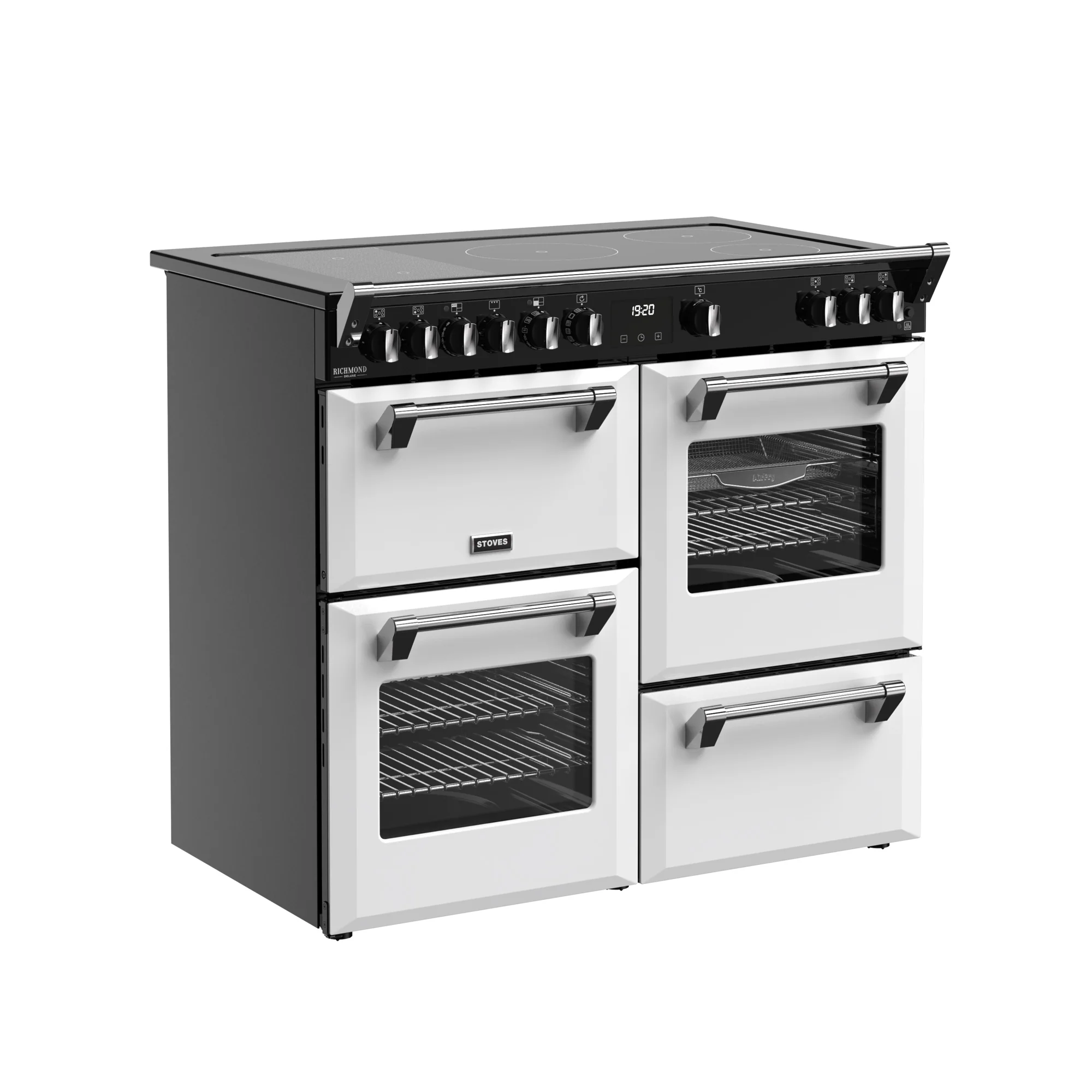 Stoves Richmond Deluxe 100cm Induction Range Cooker 444412022 Ice White - Image 2