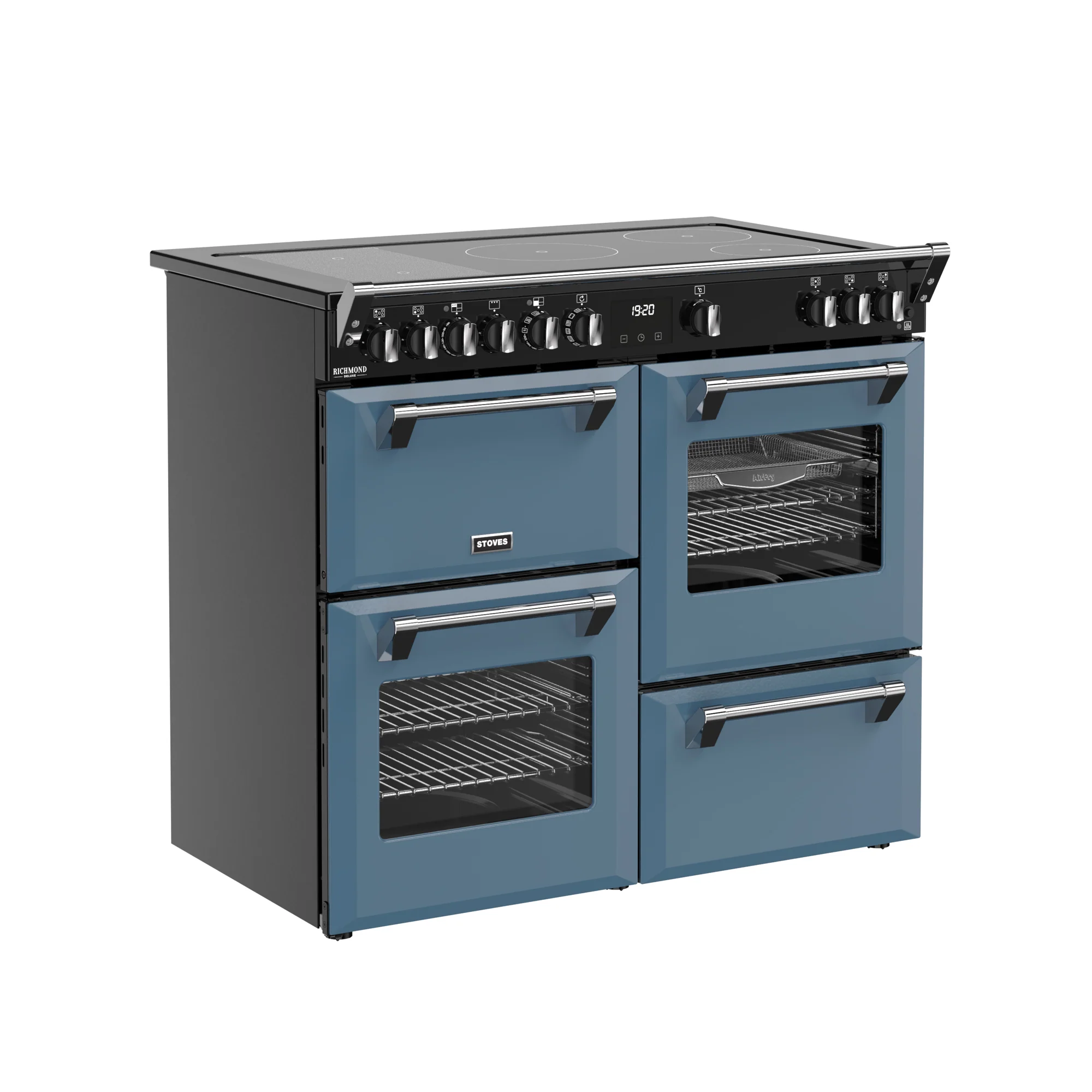 Stoves Richmond Deluxe 100cm Induction Range Cooker 444412023 Twilight Blue - Image 2