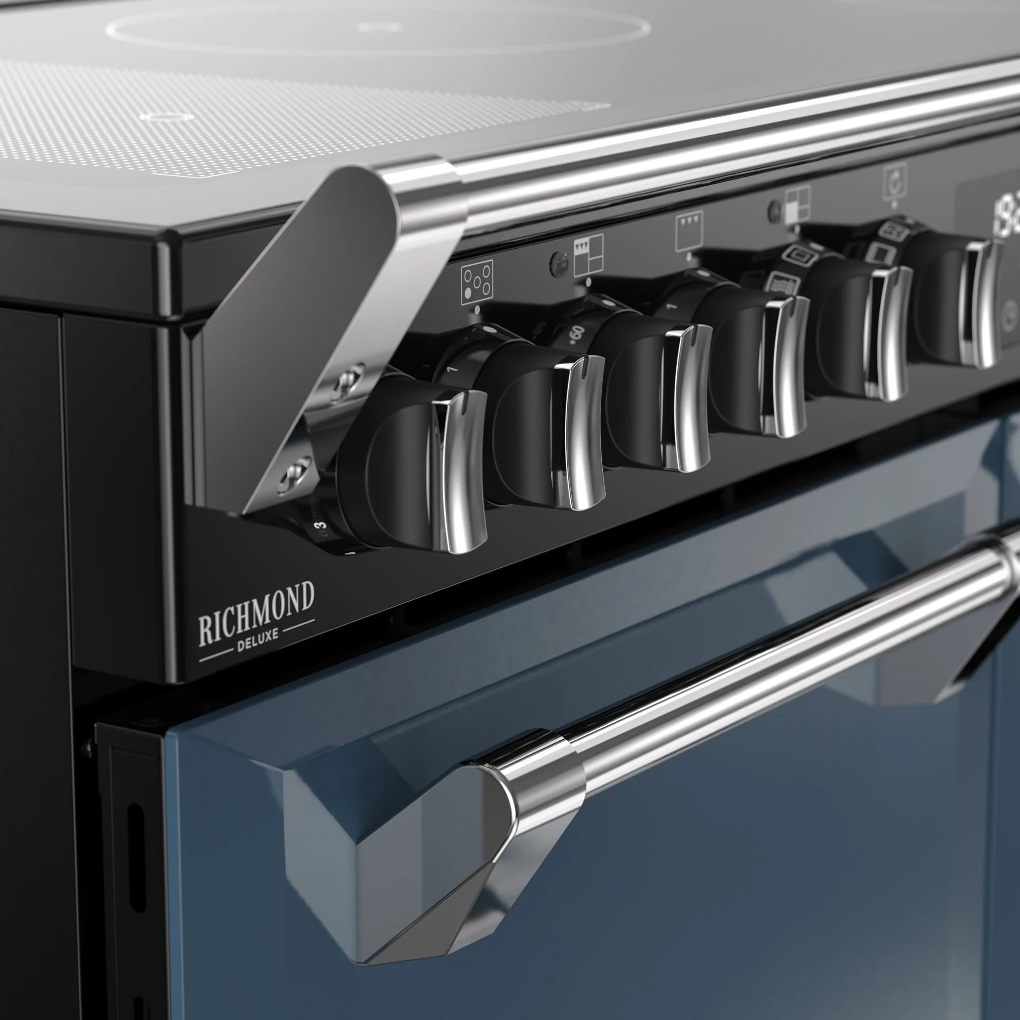 Stoves Richmond Deluxe 100cm Induction Range Cooker 444412023 Twilight Blue - Image 5