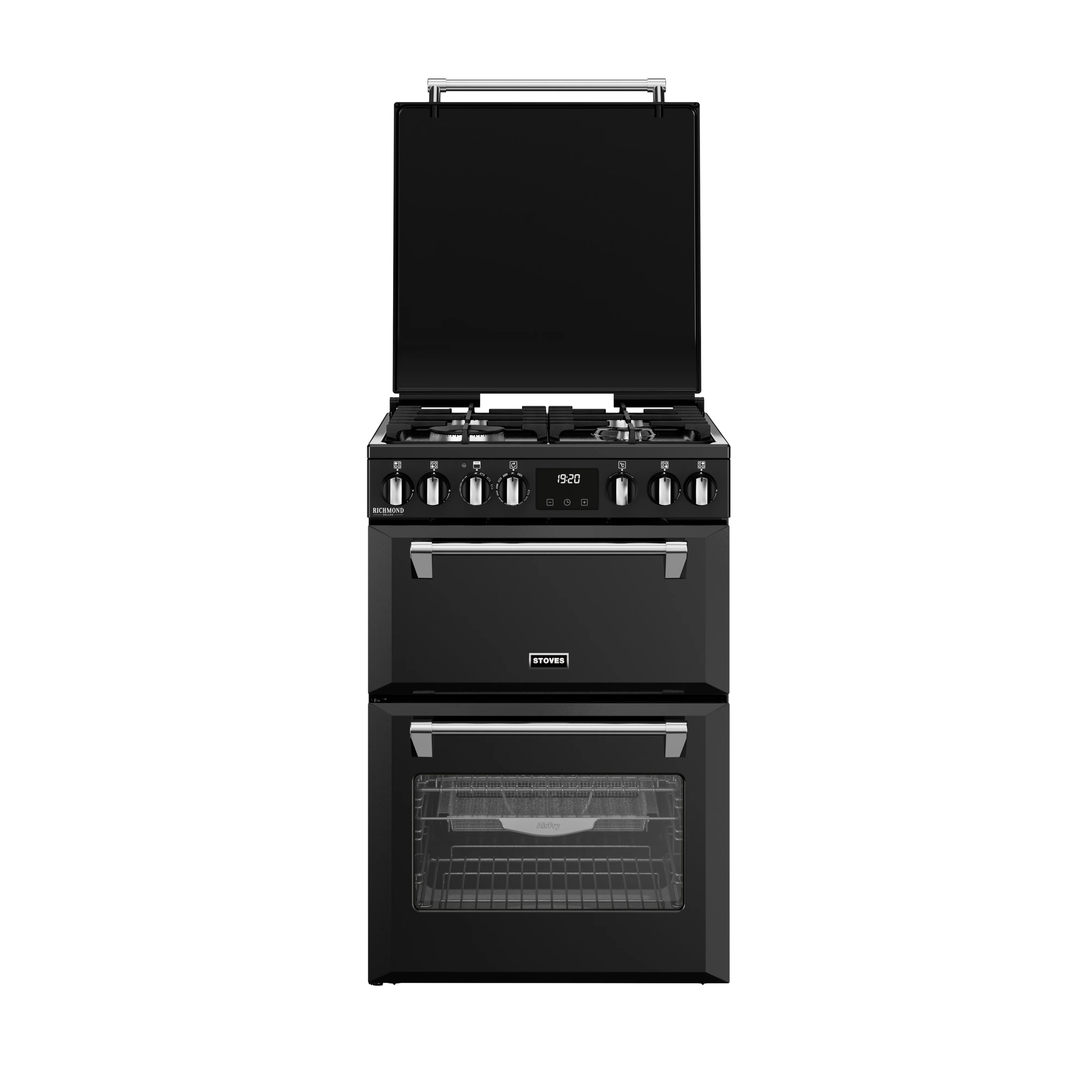 Stoves Richmond Deluxe 444411844 60DF Black Freestanding Dual Fuel Cooker - Image 2