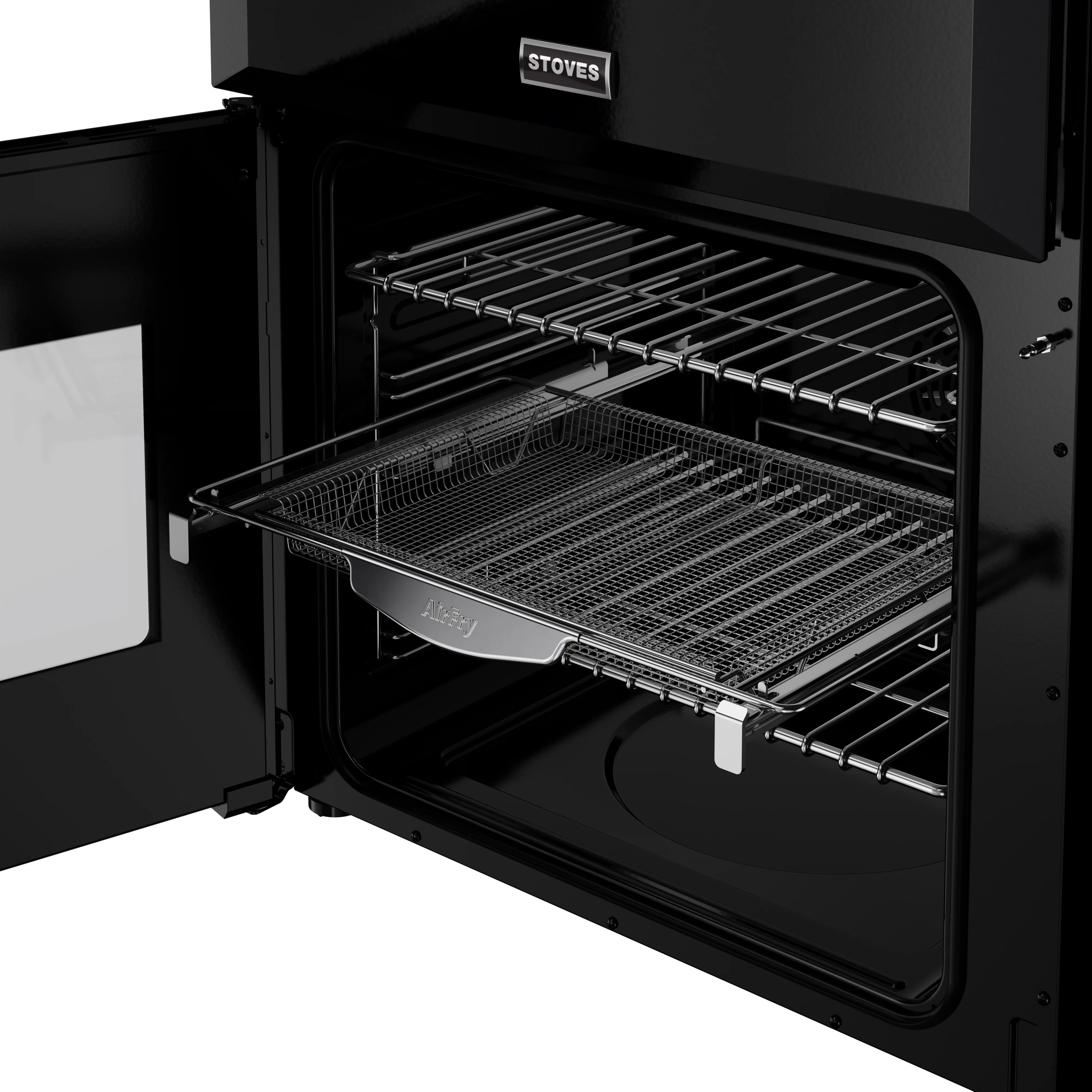 Stoves Richmond Deluxe 444411844 60DF Black Freestanding Dual Fuel Cooker - Image 4