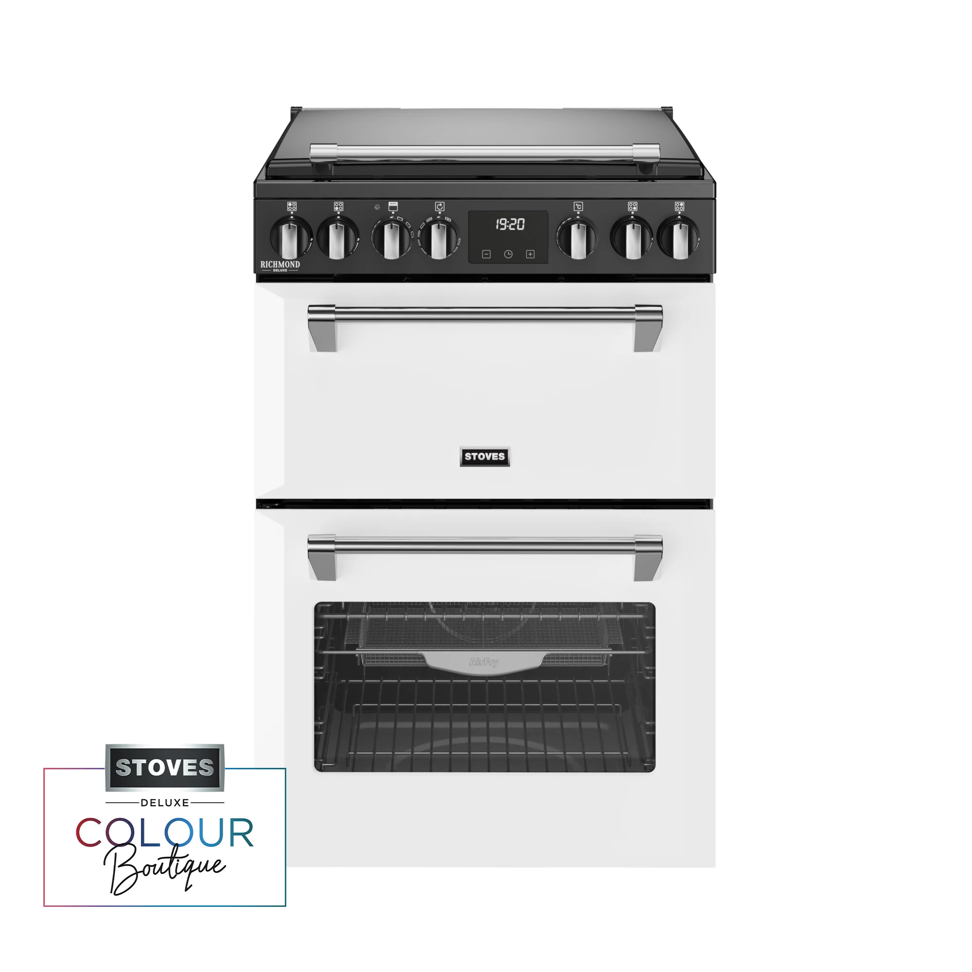 Stoves Richmond Deluxe 444411993 60DF Freestanding Dual Fuel Cooker Ice White