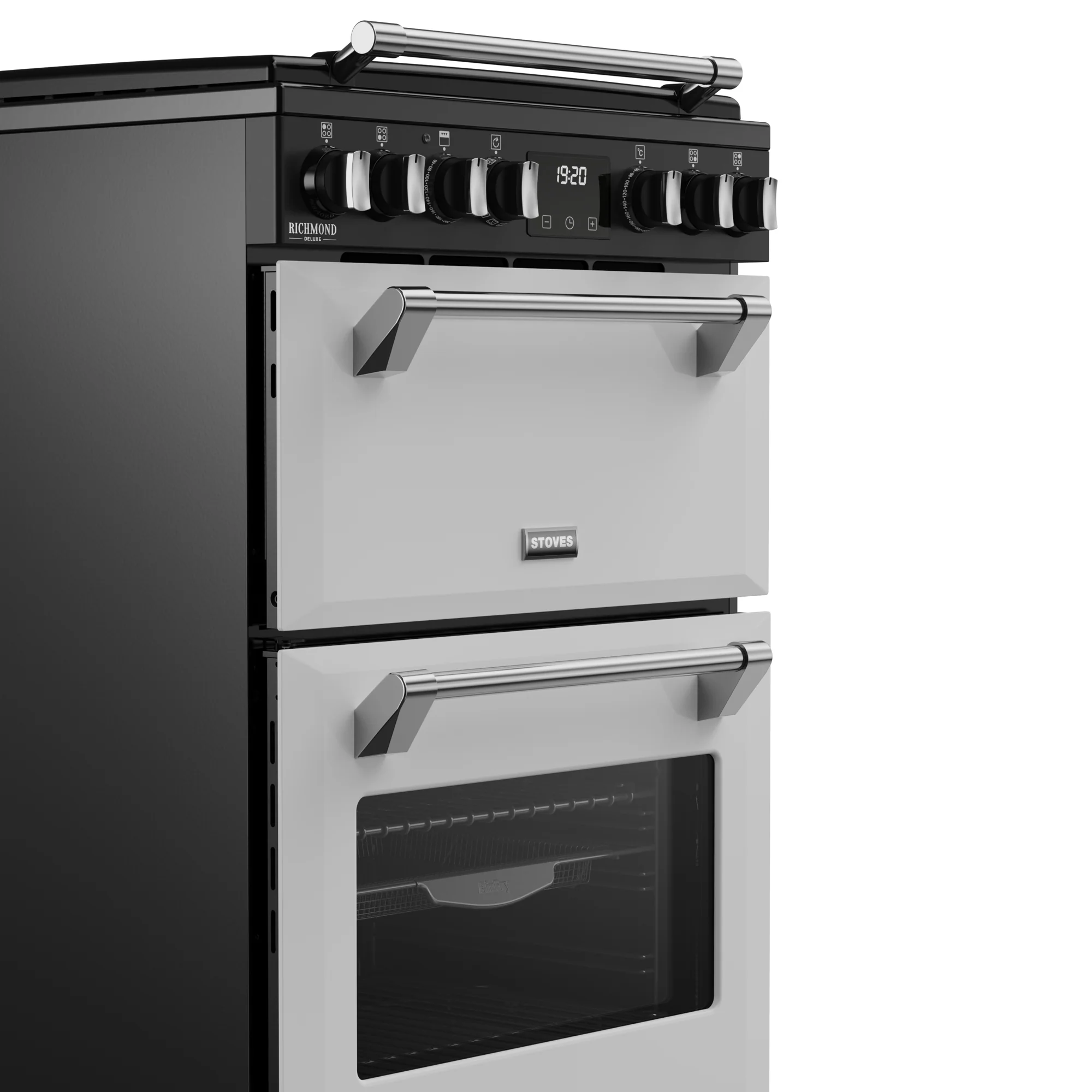 Stoves Richmond Deluxe 444411993 60DF Freestanding Dual Fuel Cooker Ice White - Image 2