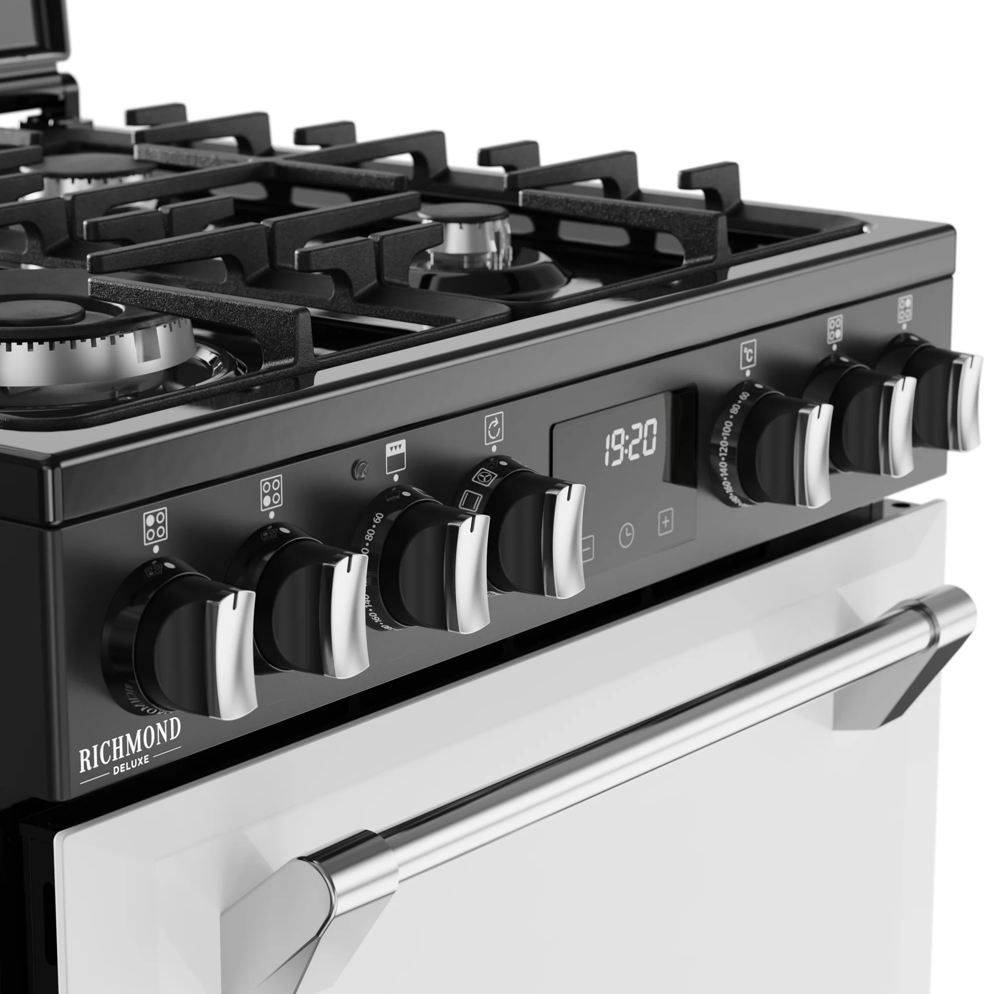 Stoves Richmond Deluxe 444411993 60DF Freestanding Dual Fuel Cooker Ice White - Image 4