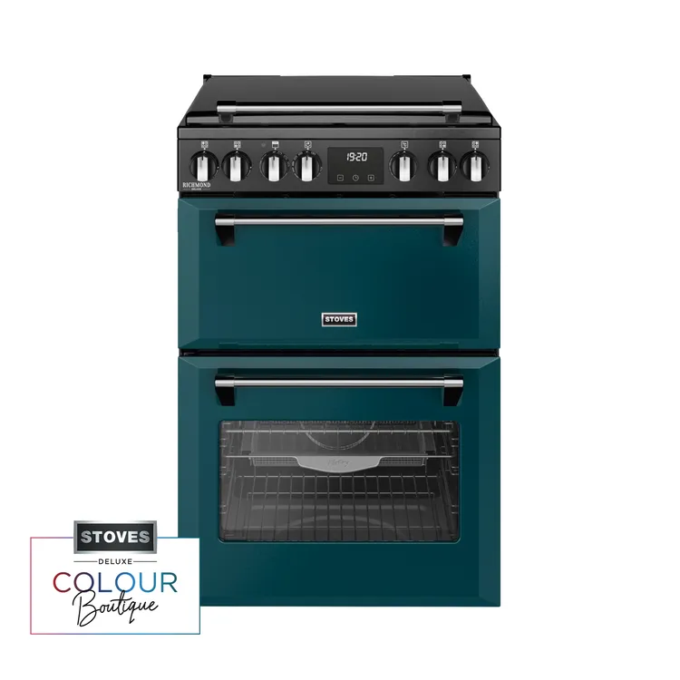 Stoves Richmond Deluxe 444411996 60DF Freestanding Dual Fuel Cooker Deep Marine