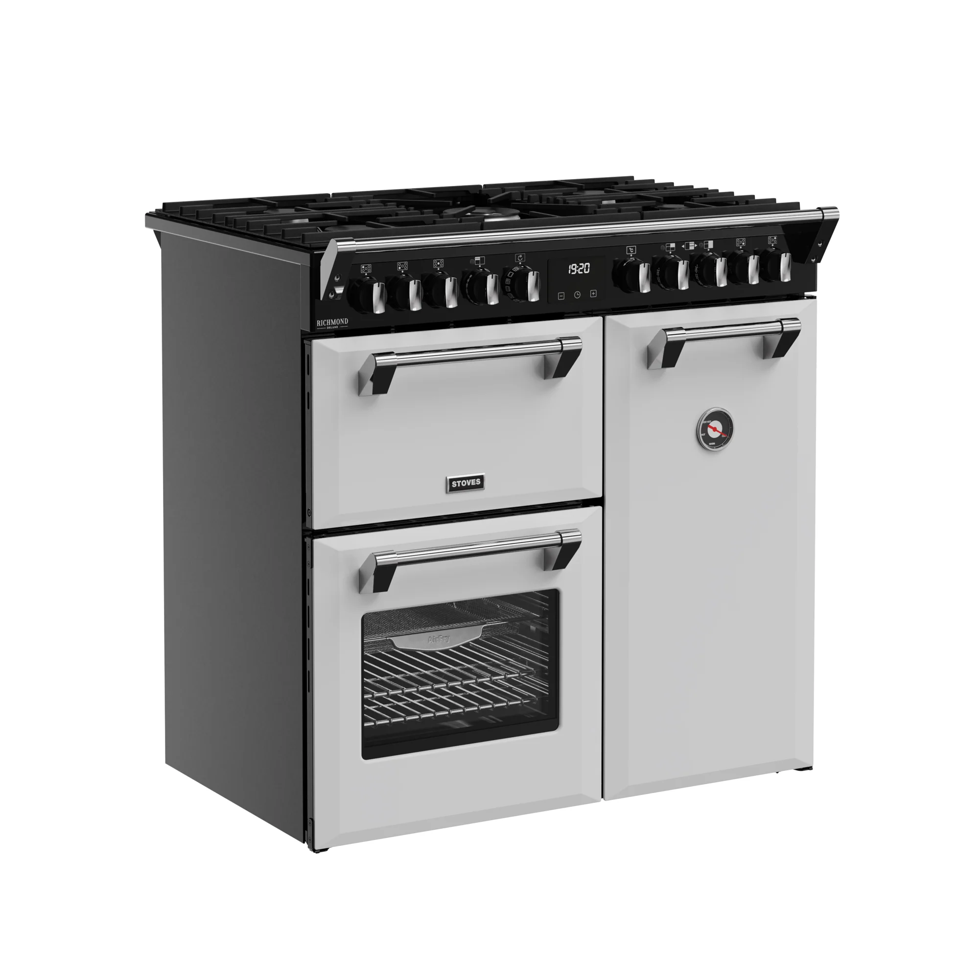 Stoves Richmond Deluxe 90cm Dual Fuel Range Cooker 444412004 Ice White - Image 2