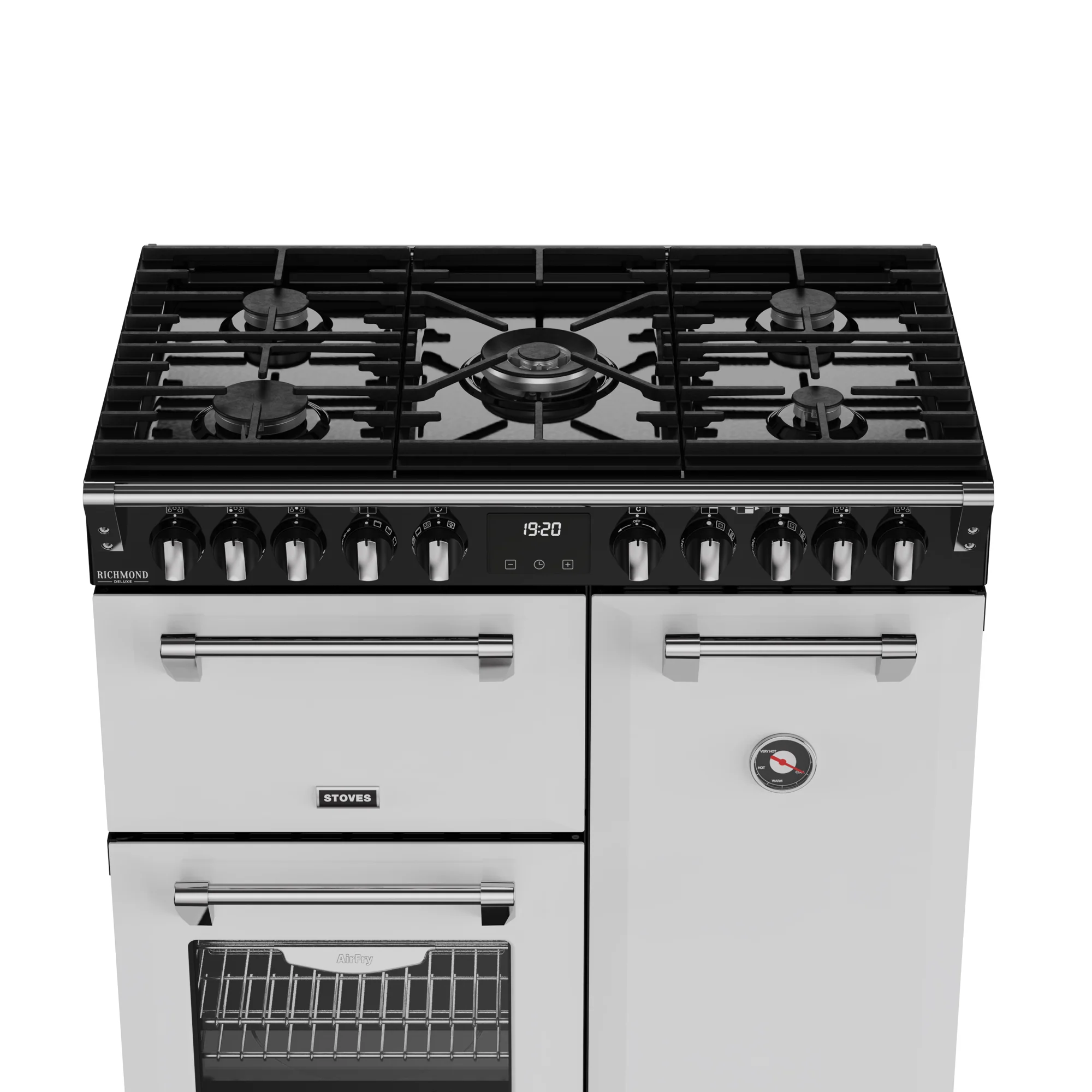 Stoves Richmond Deluxe 90cm Dual Fuel Range Cooker 444412004 Ice White - Image 3