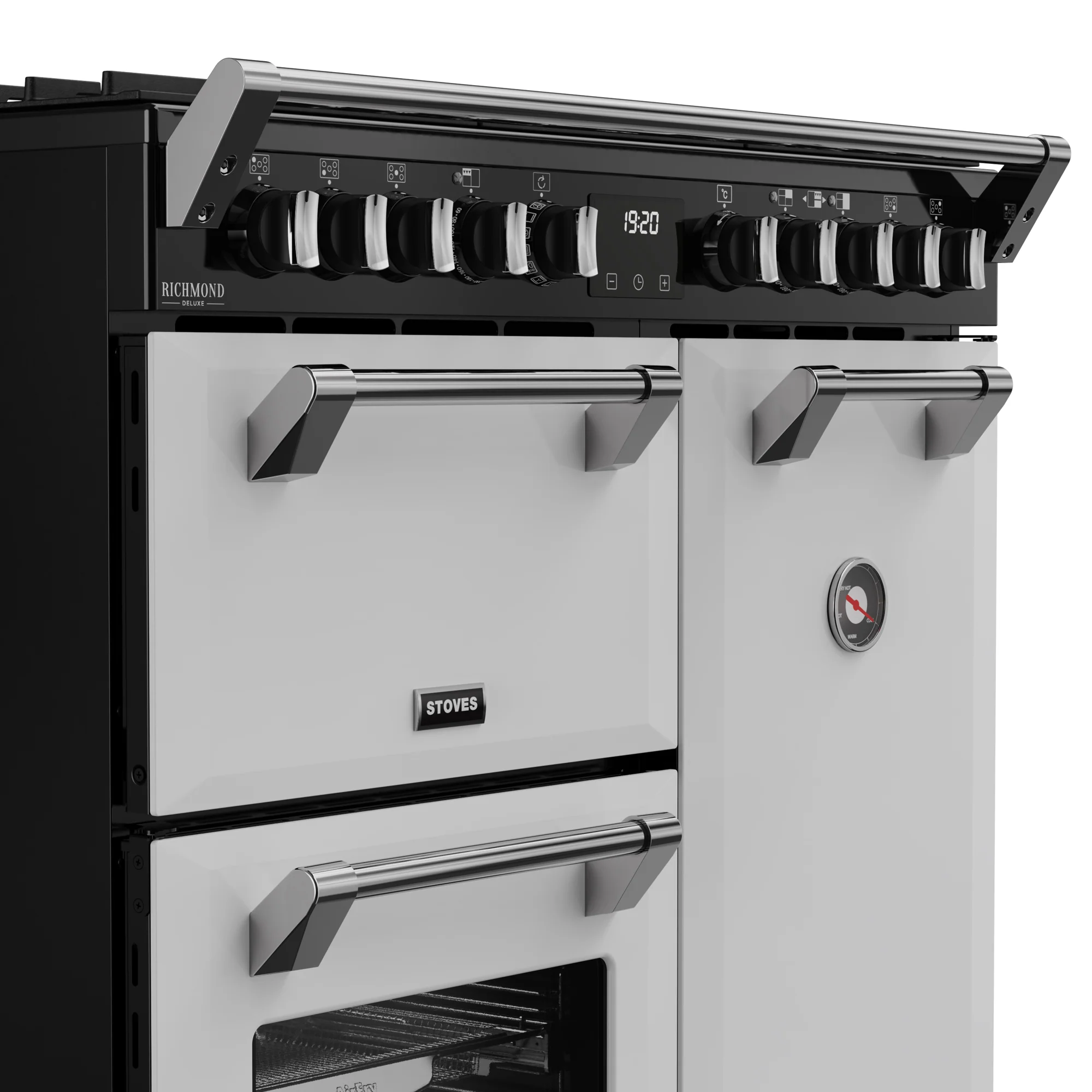 Stoves Richmond Deluxe 90cm Dual Fuel Range Cooker 444412004 Ice White - Image 8