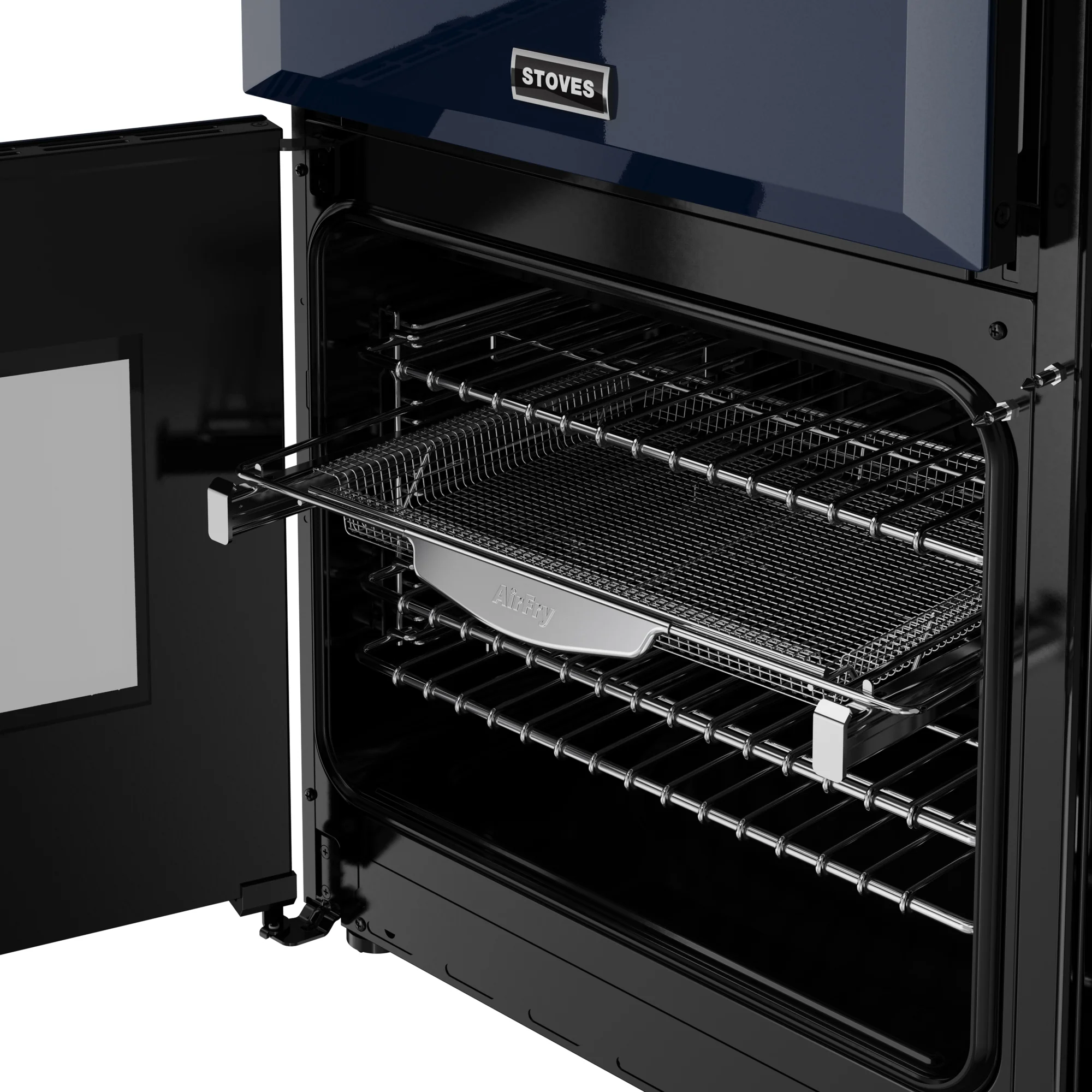 Stoves Richmond Deluxe 90cm Dual Fuel Range Cooker 444412006 Midnight Blue - Image 10