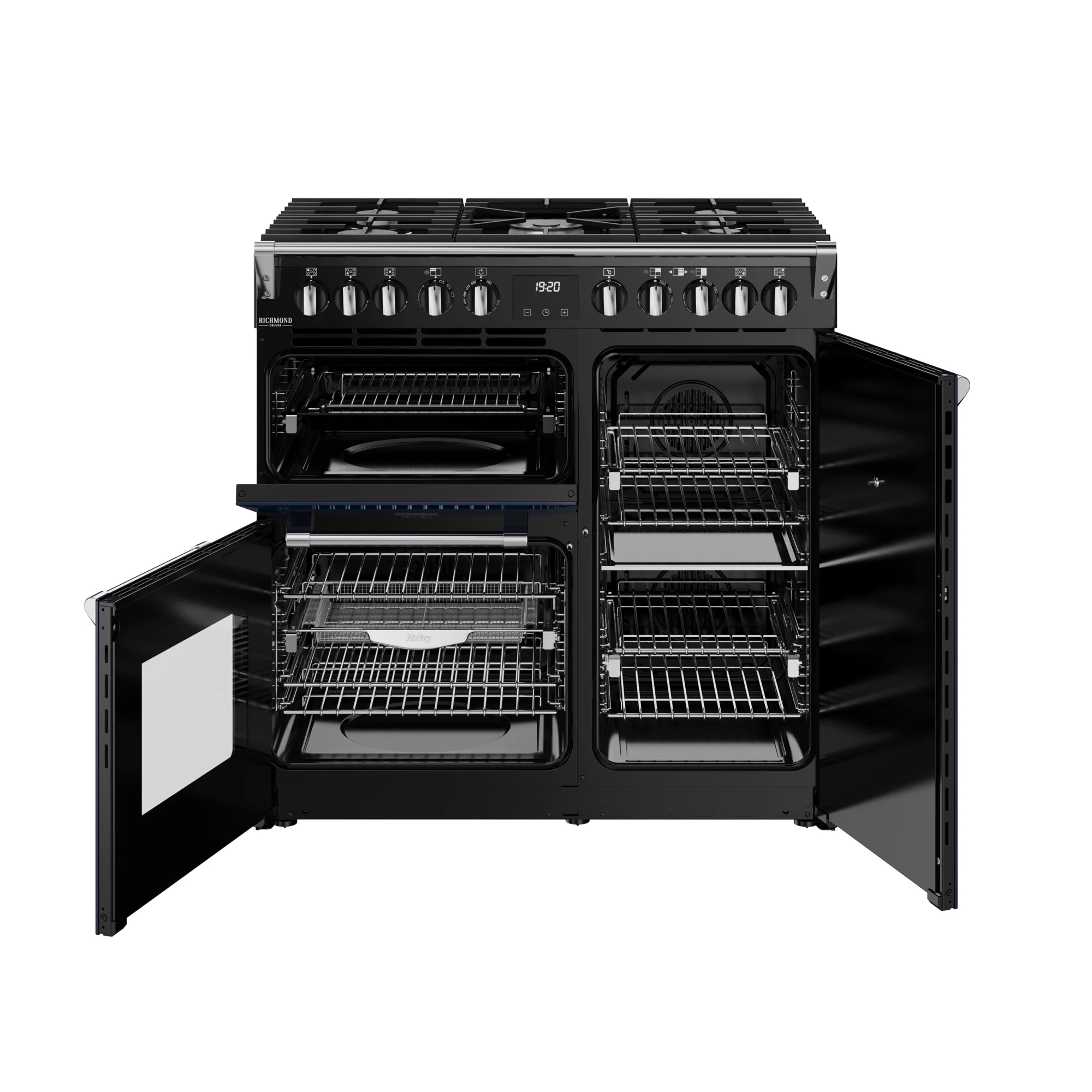 Stoves Richmond Deluxe 90cm Dual Fuel Range Cooker 444412006 Midnight Blue - Image 3