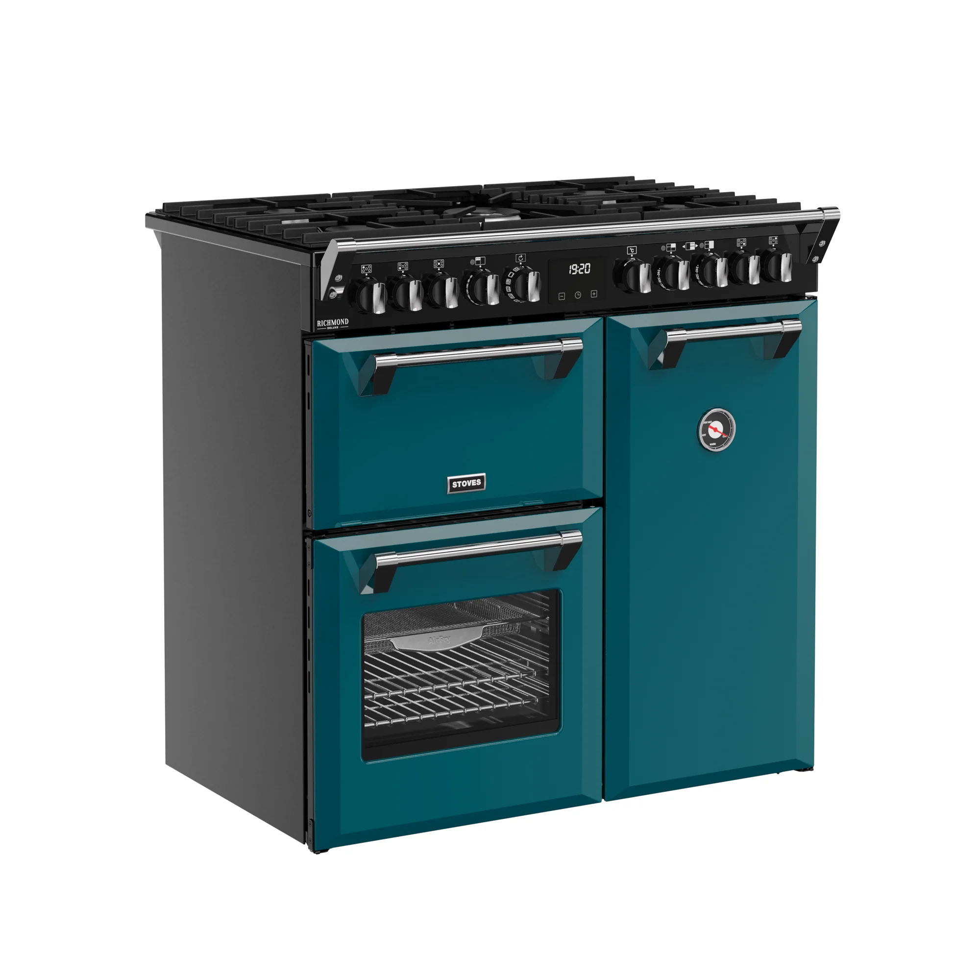Stoves Richmond Deluxe 90cm Dual Fuel Range Cooker 444412007 Deep Marine - Image 2