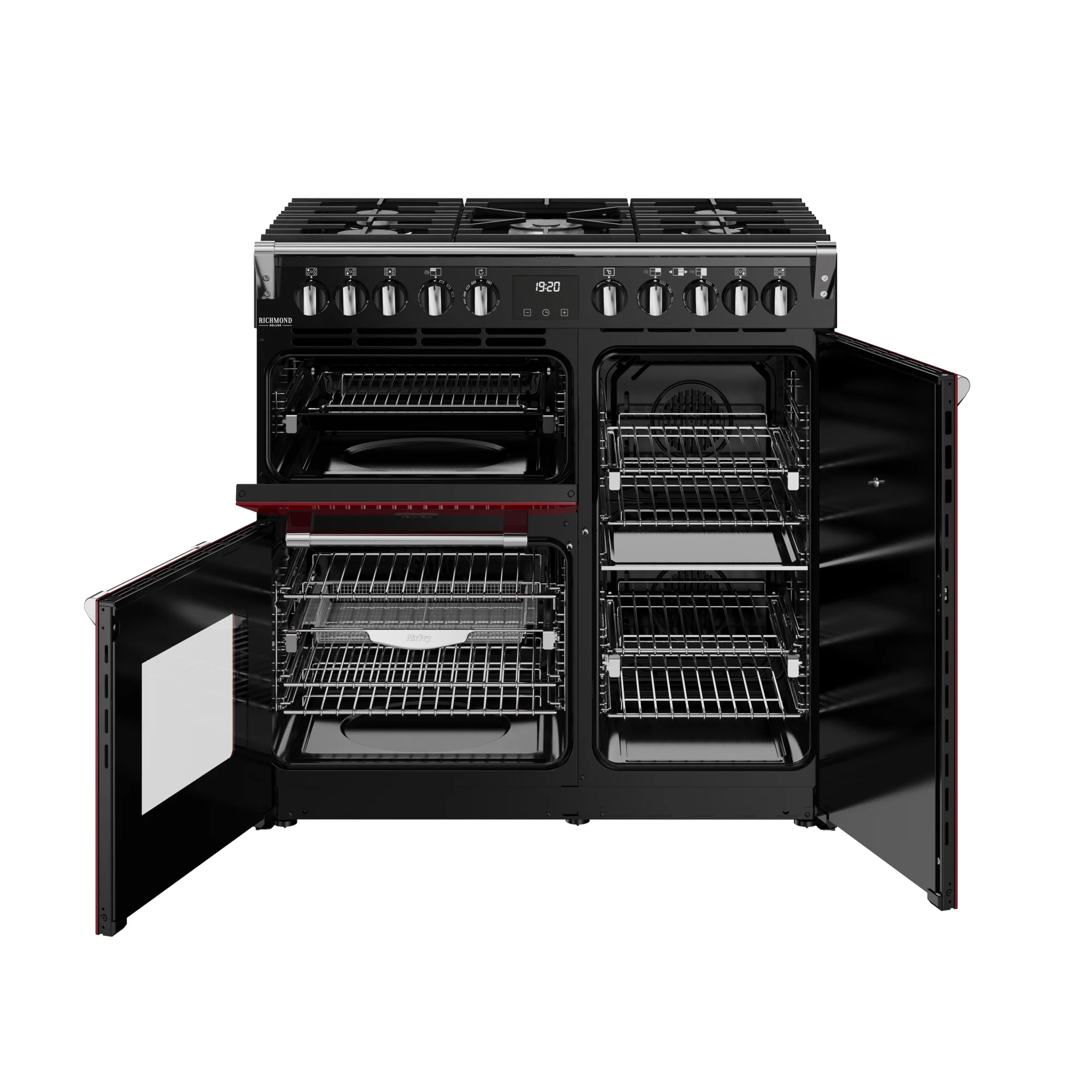 Stoves Richmond Deluxe 90cm Dual Fuel Range Cooker 444412008 Garnet Red - Image 10