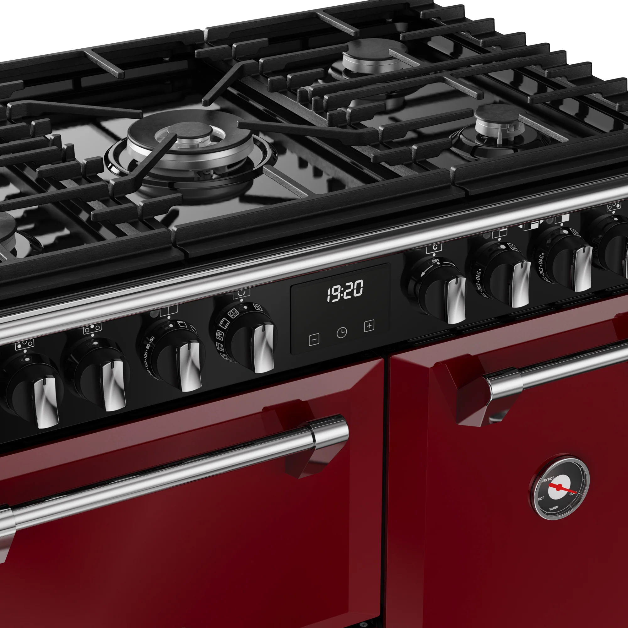Stoves Richmond Deluxe 90cm Dual Fuel Range Cooker 444412008 Garnet Red - Image 6