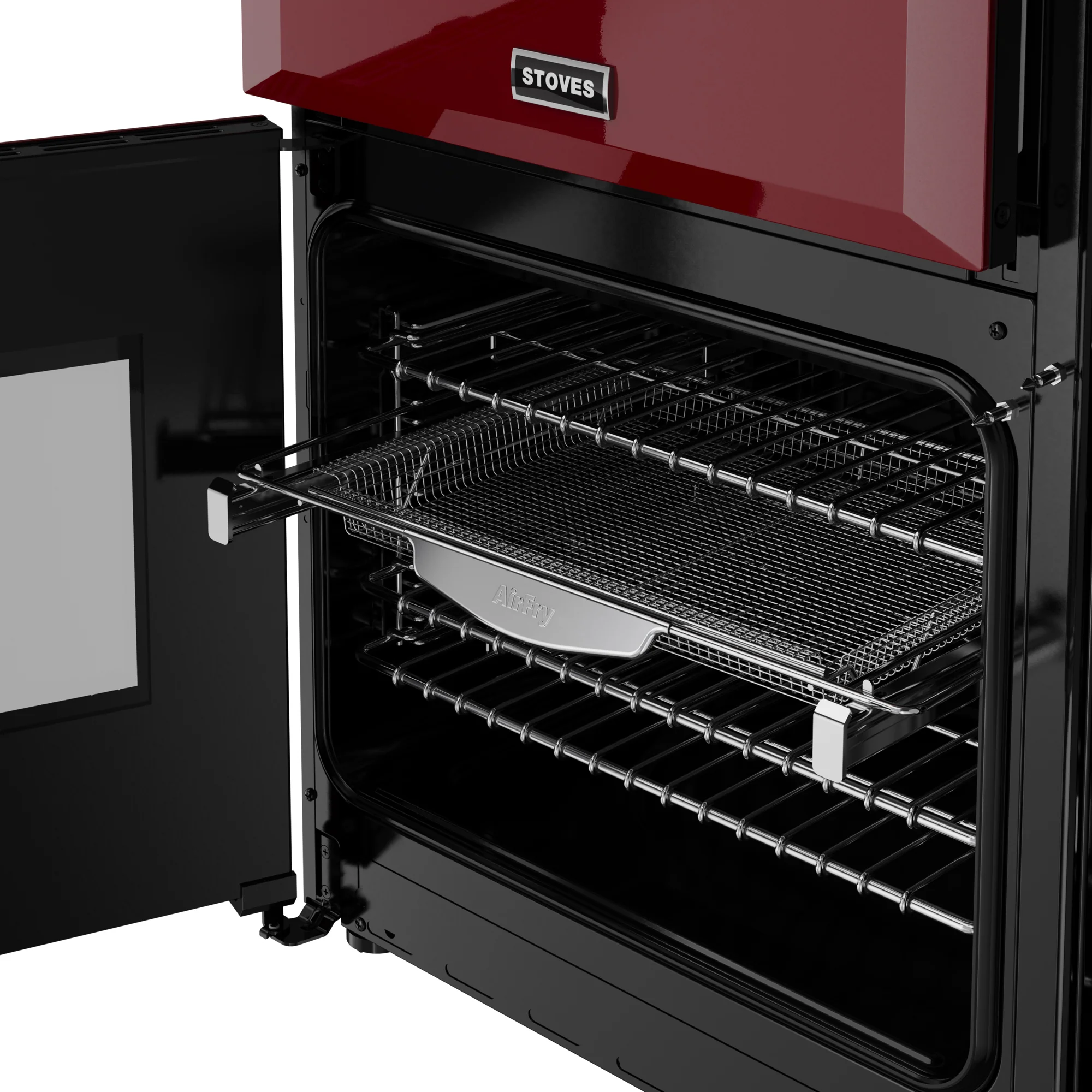 Stoves Richmond Deluxe 90cm Dual Fuel Range Cooker 444412008 Garnet Red - Image 9