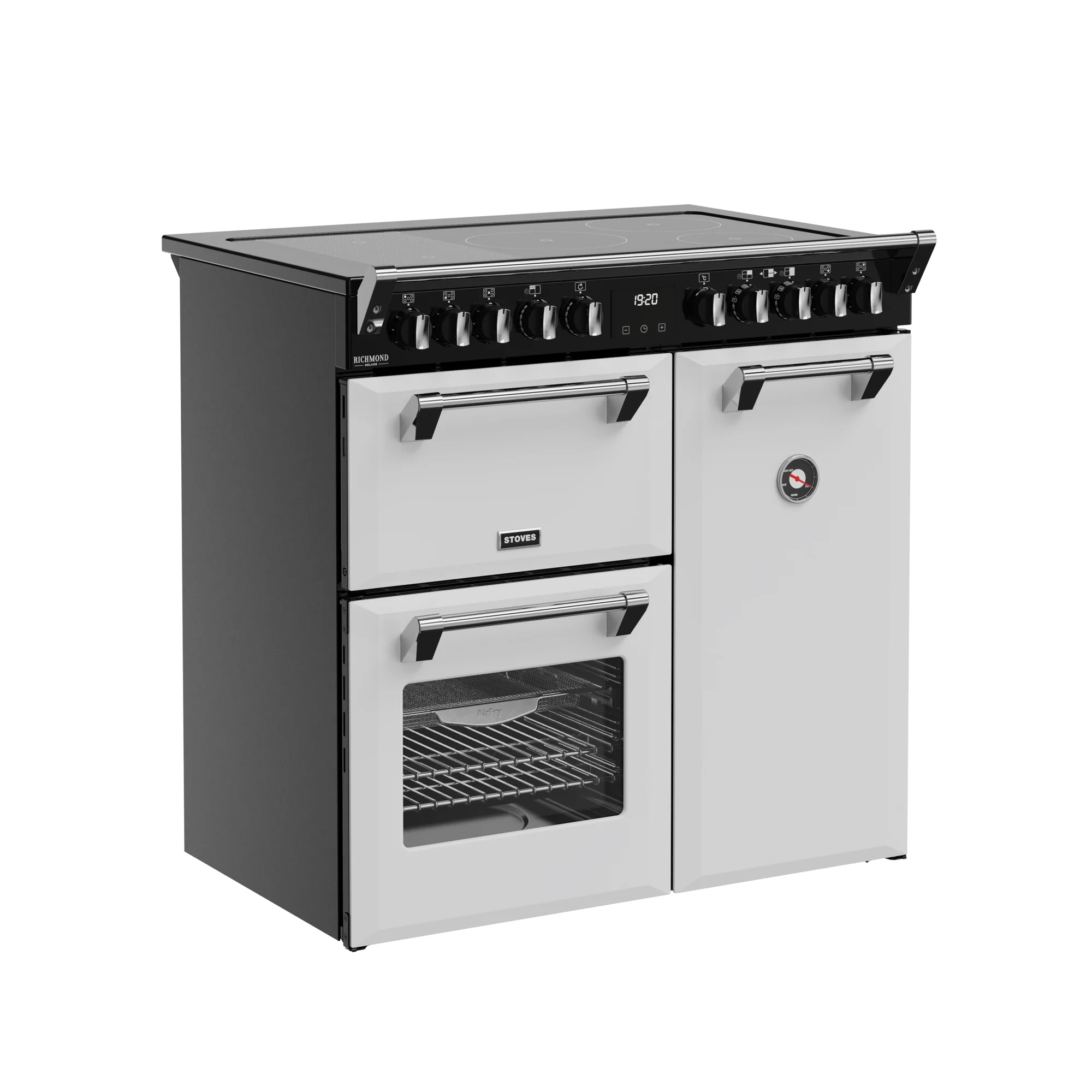 Stoves Richmond Deluxe 90cm Induction Range Cooker 444412010 Ice White - Image 2