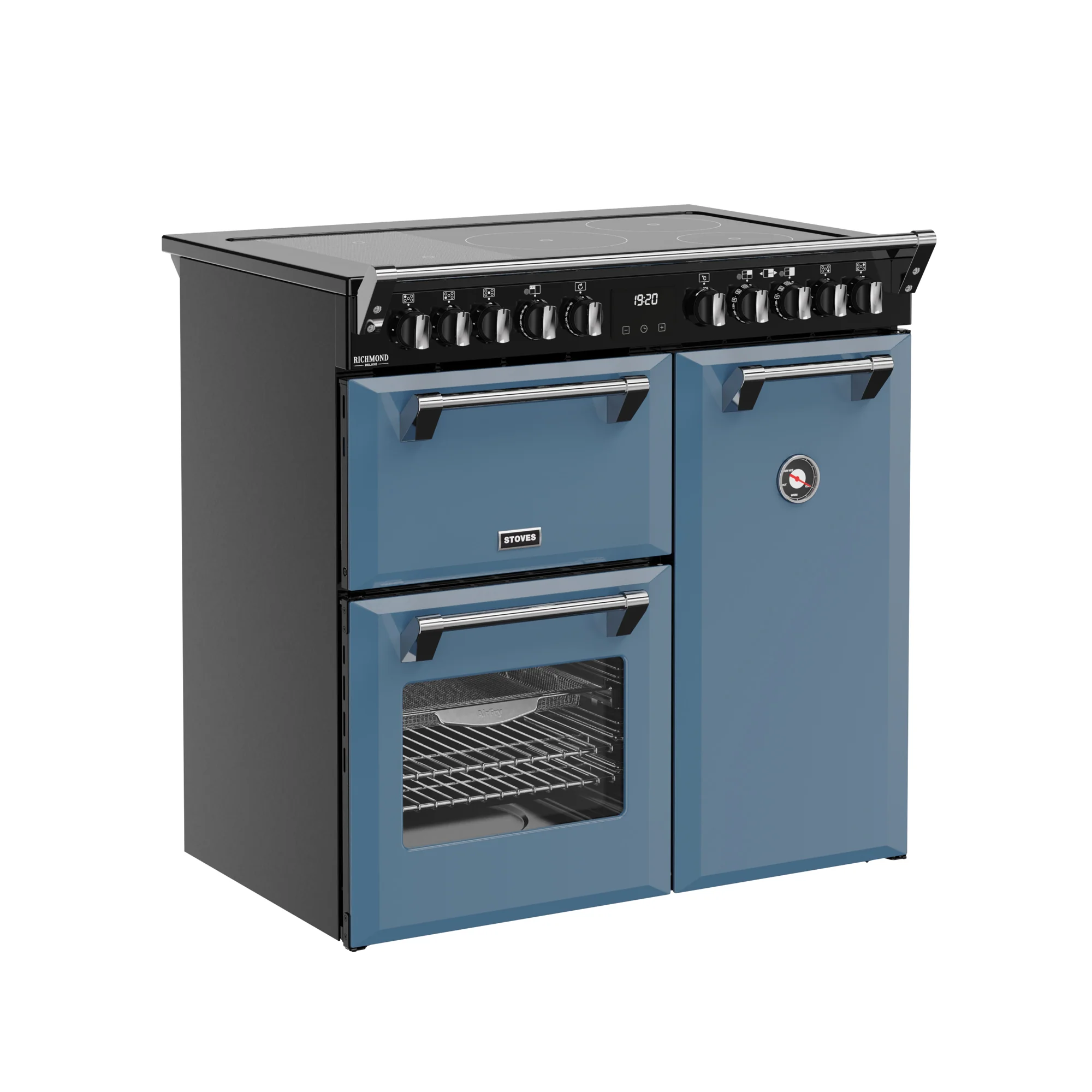 Stoves Richmond Deluxe 90cm Induction Range Cooker 444412011 Twilight Blue - Image 2