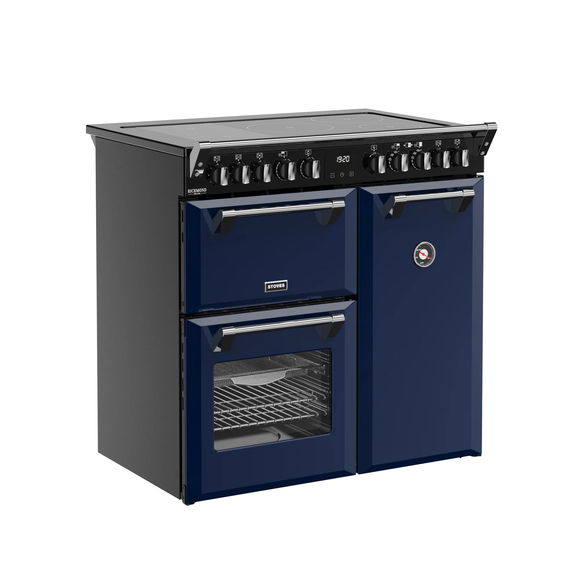 Stoves Richmond Deluxe 90cm Induction Range Cooker 444412012 Midnight Blue - Image 2