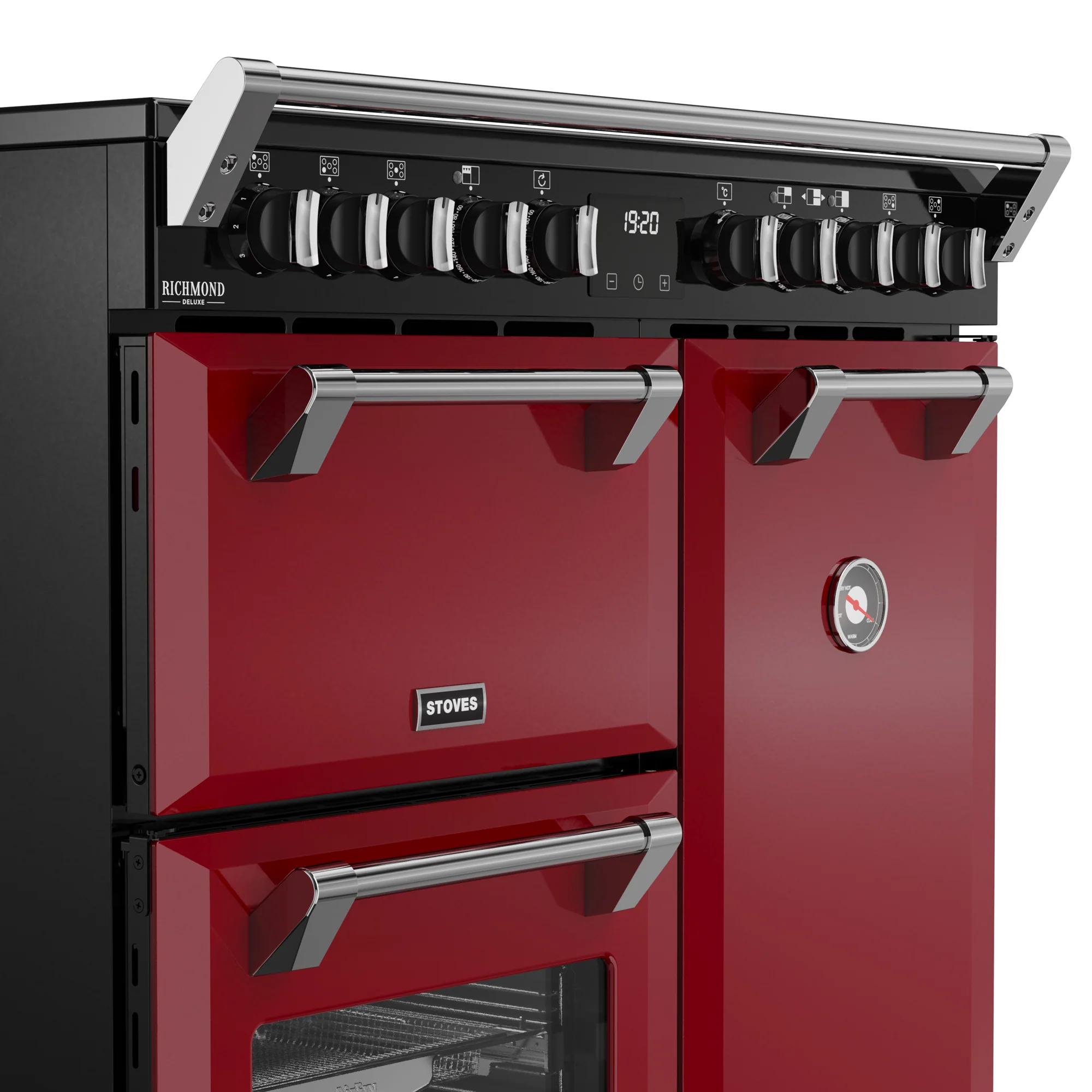 Stoves Richmond Deluxe 90cm Induction Range Cooker 444412014 Garnet Red - Image 3