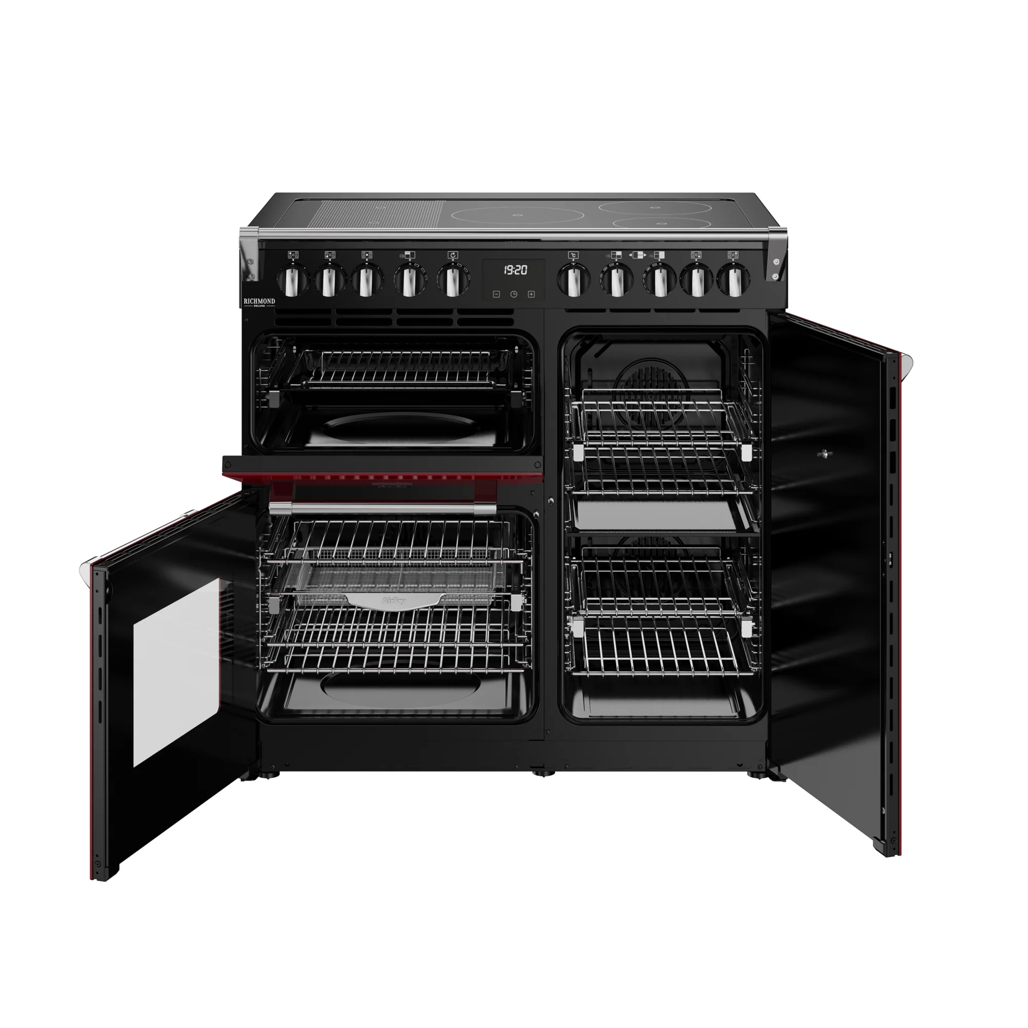 Stoves Richmond Deluxe 90cm Induction Range Cooker 444412014 Garnet Red - Image 5