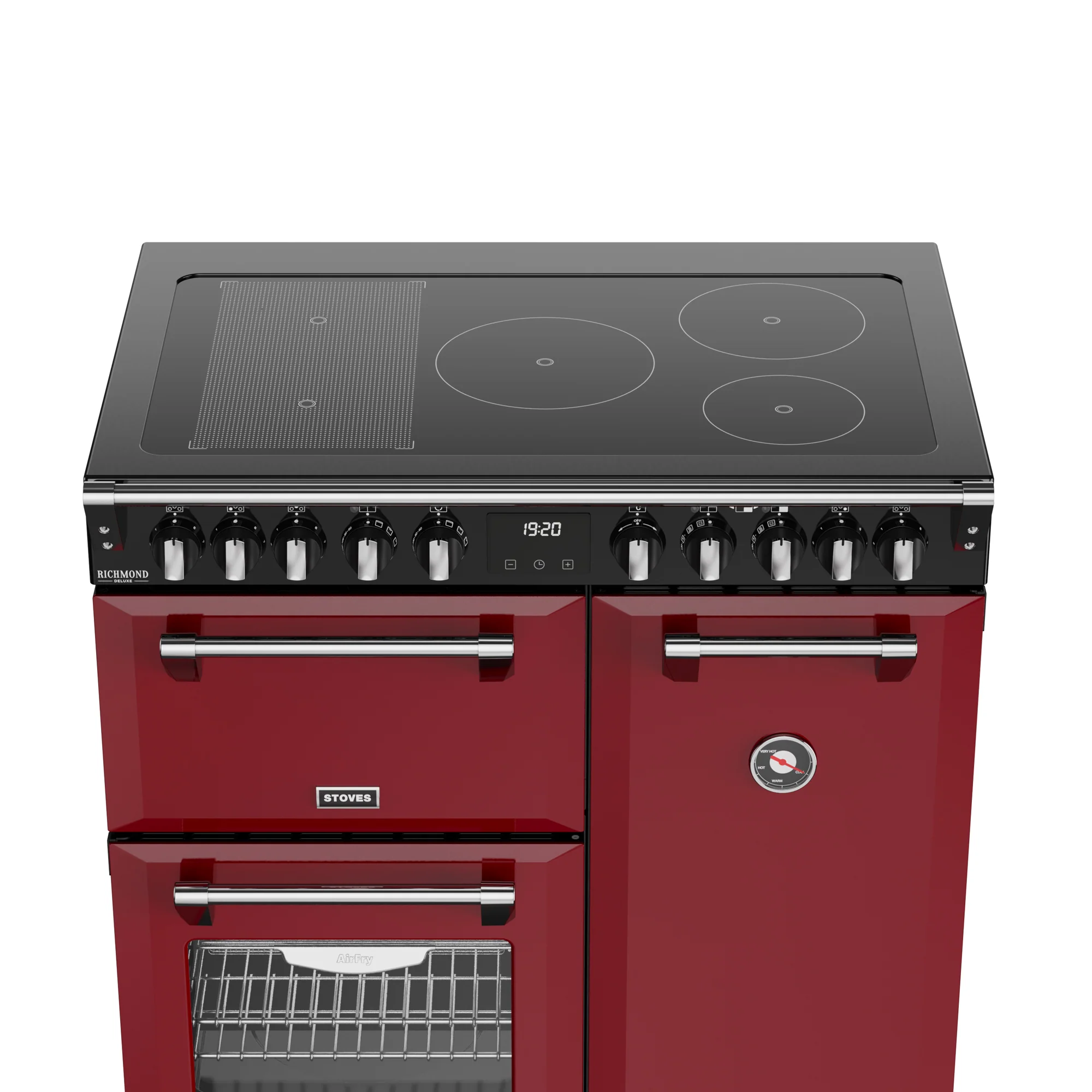 Stoves Richmond Deluxe 90cm Induction Range Cooker 444412014 Garnet Red - Image 7
