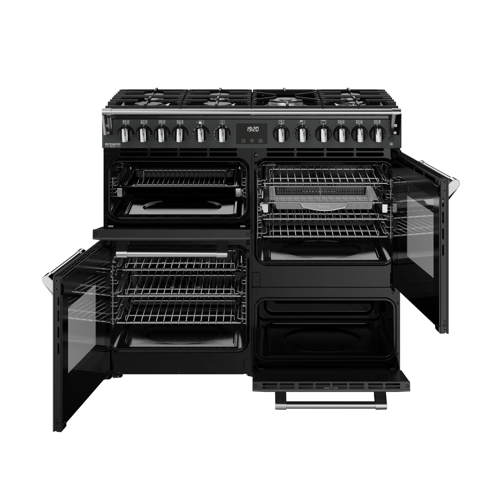 Stoves Richmond Deluxe Colour Boutique 100cm Dual Fuel Range Cooker 444412015 Anthracite Grey - Image 10