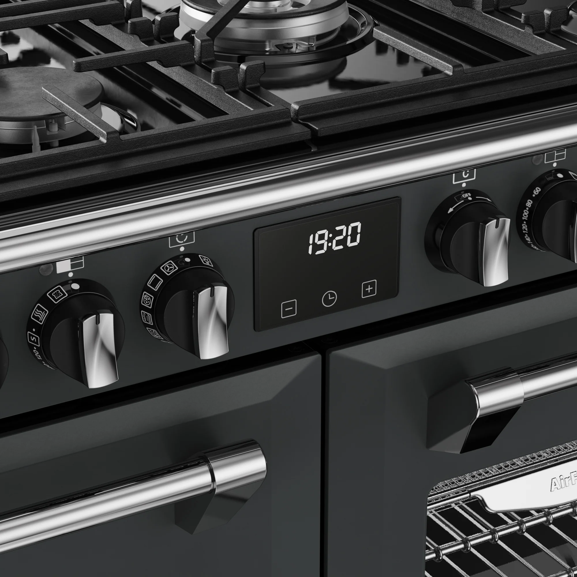 Stoves Richmond Deluxe Colour Boutique 100cm Dual Fuel Range Cooker 444412015 Anthracite Grey - Image 5