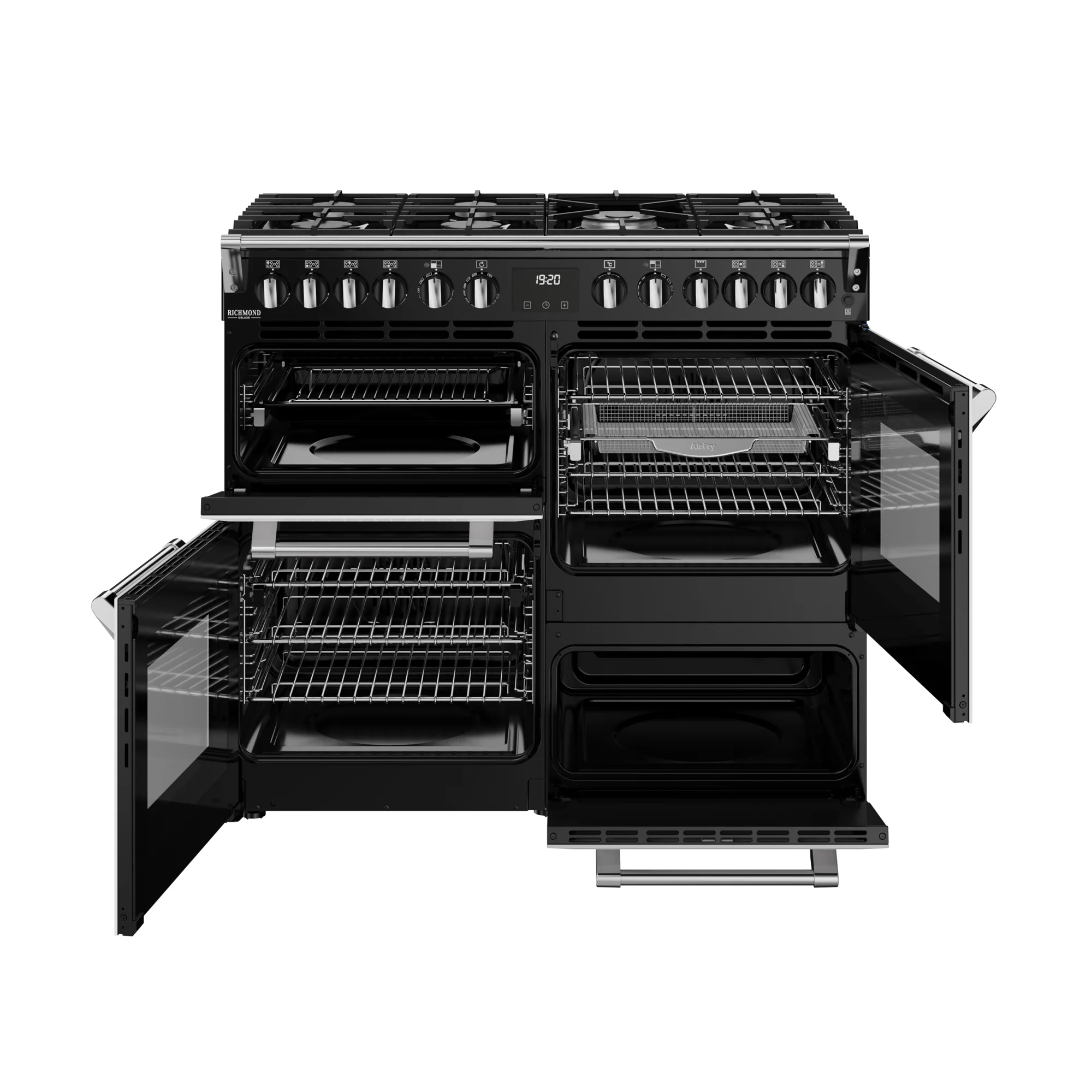 Stoves Richmond Deluxe Colour Boutique 100cm Dual Fuel Range Cooker 444412016 Ice White - Image 10