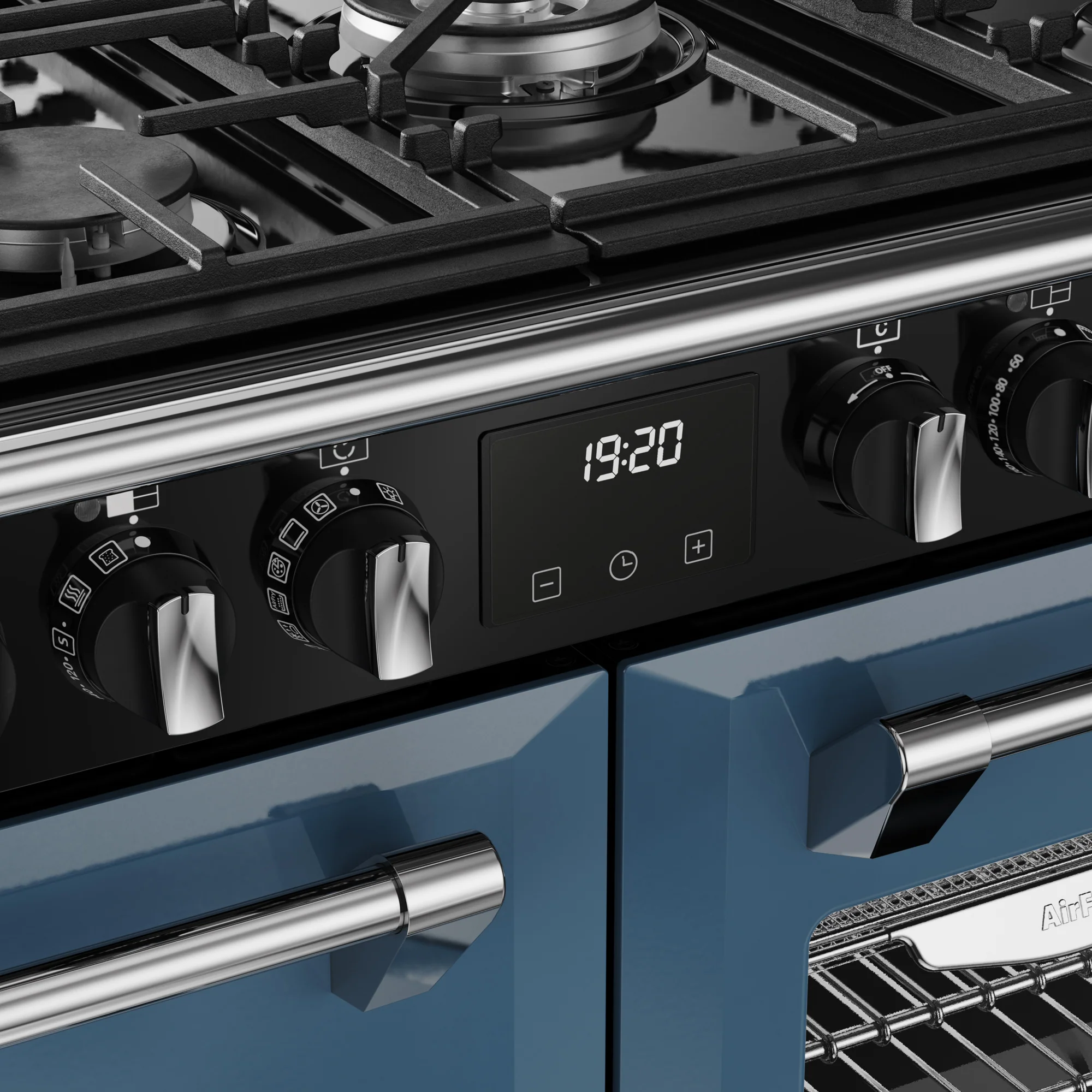 Stoves Richmond Deluxe Colour Boutique 100cm Dual Fuel Range Cooker 444412017 Twilight Blue - Image 5