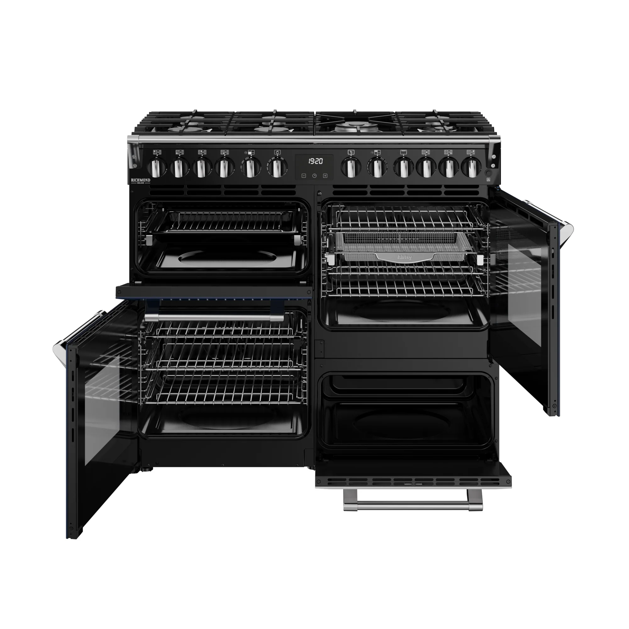 Stoves Richmond Deluxe Colour Boutique 100cm Dual Fuel Range Cooker 444412018 Midnight Blue - Image 10