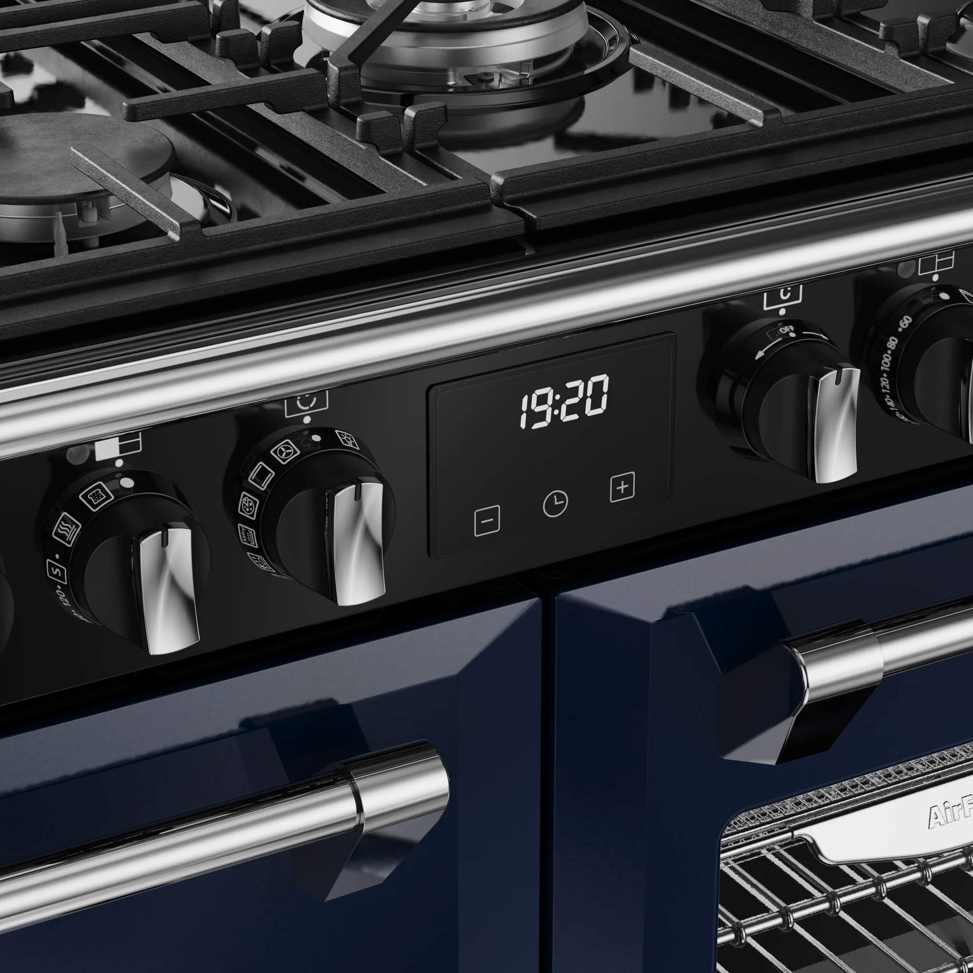 Stoves Richmond Deluxe Colour Boutique 100cm Dual Fuel Range Cooker 444412018 Midnight Blue - Image 6
