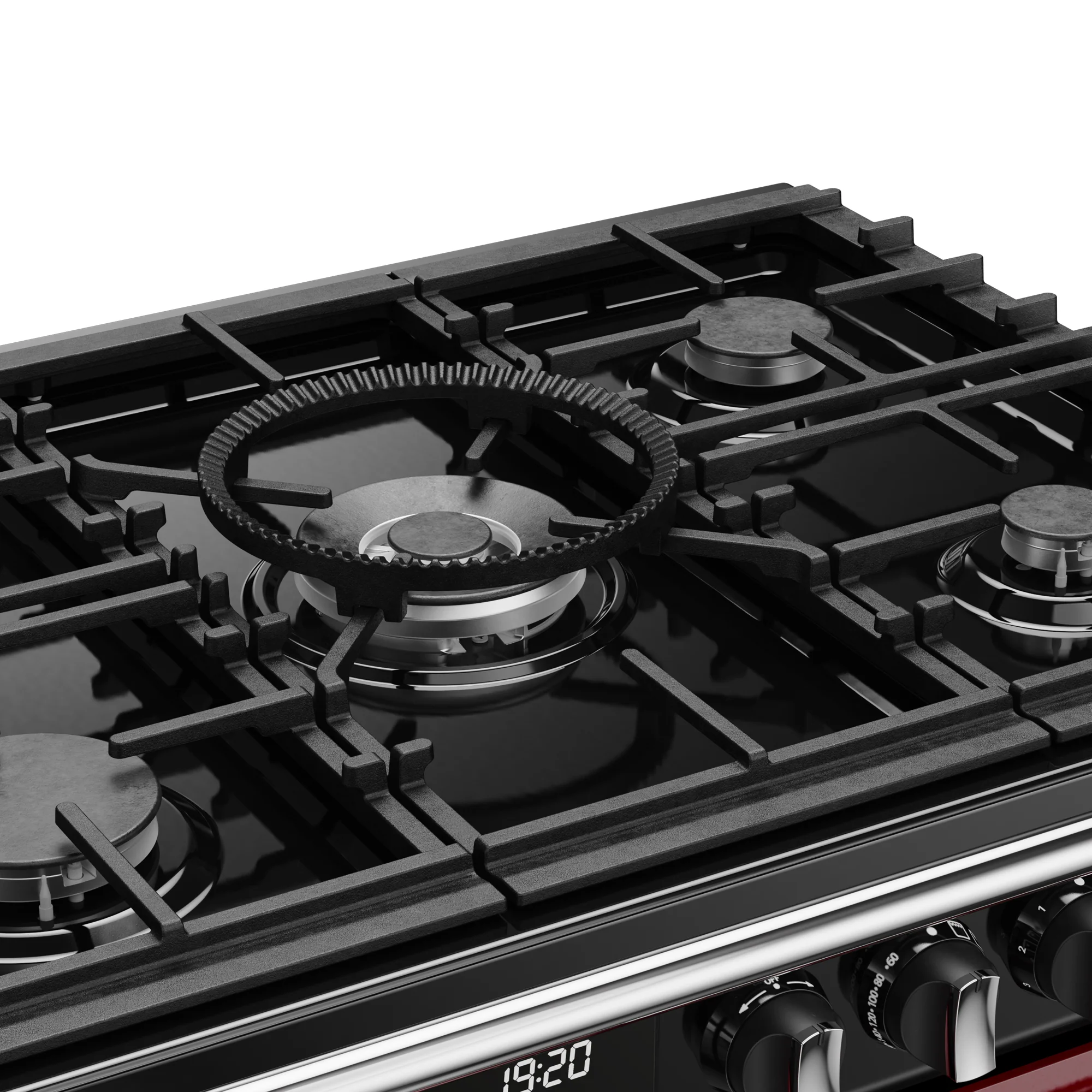 Stoves Richmond Deluxe Colour Boutique 100cm Dual Fuel Range Cooker 444412020 Garnet Red - Image 6