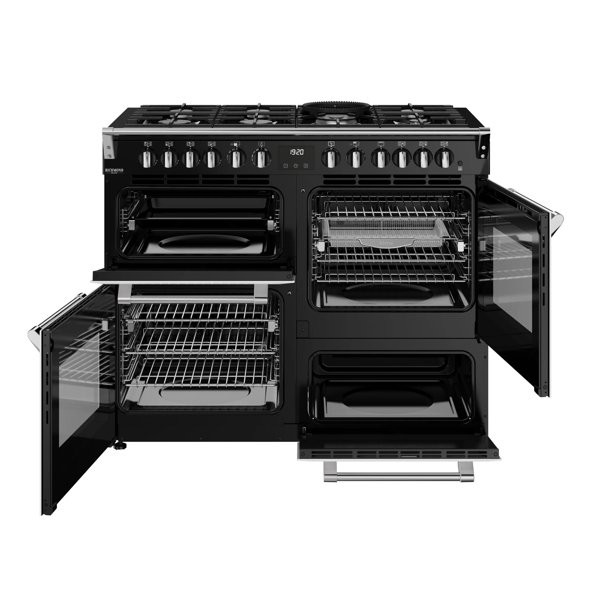 Stoves Richmond Deluxe Colour Boutique 110cm Dual Fuel Range Cooker 444412028 Ice White - Image 9