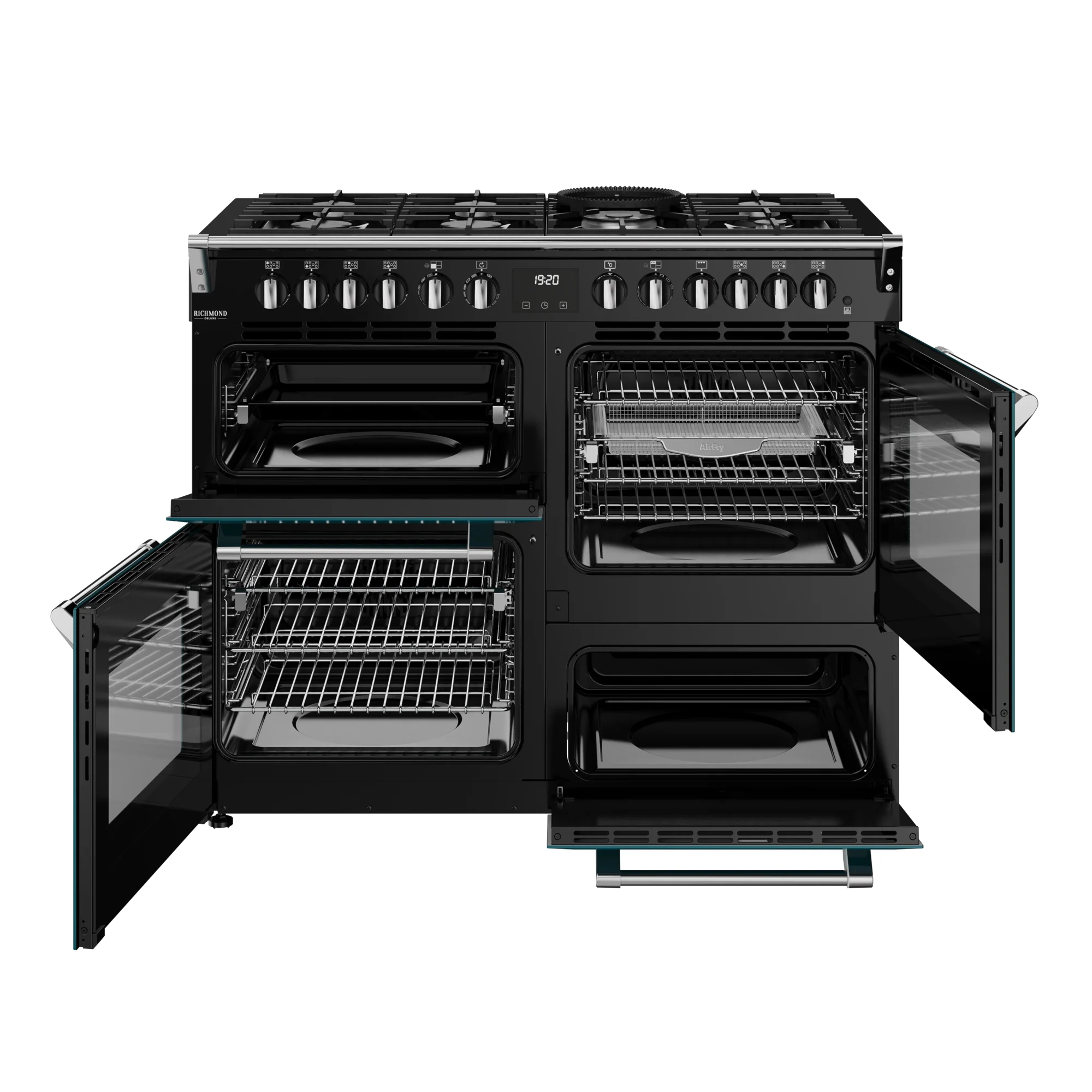 Stoves Richmond Deluxe Colour Boutique 110cm Dual Fuel Range Cooker 444412031 Deep Marine - Image 10