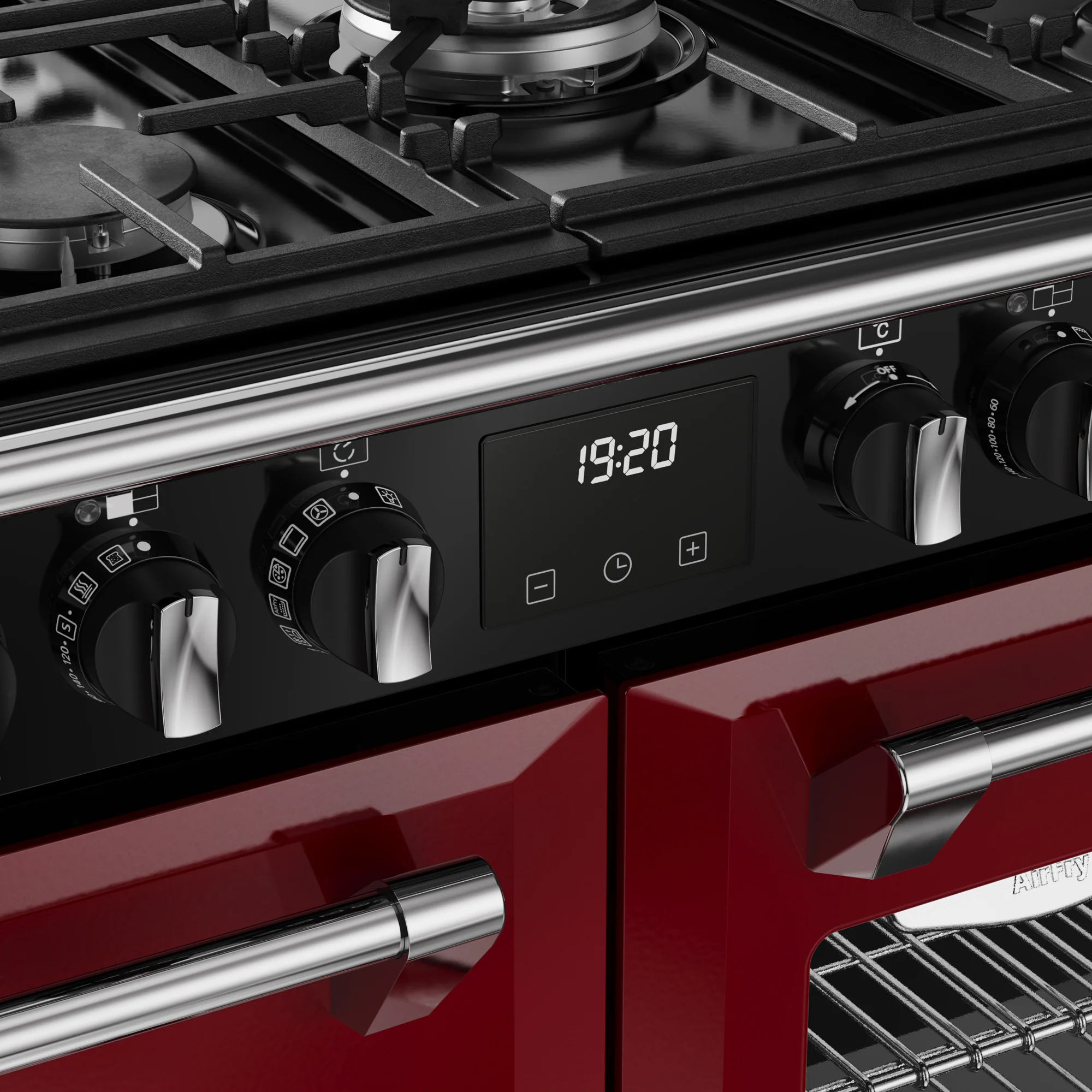Stoves Richmond Deluxe Colour Boutique 110cm Dual Fuel Range Cooker 444412032 Garnet Red - Image 5