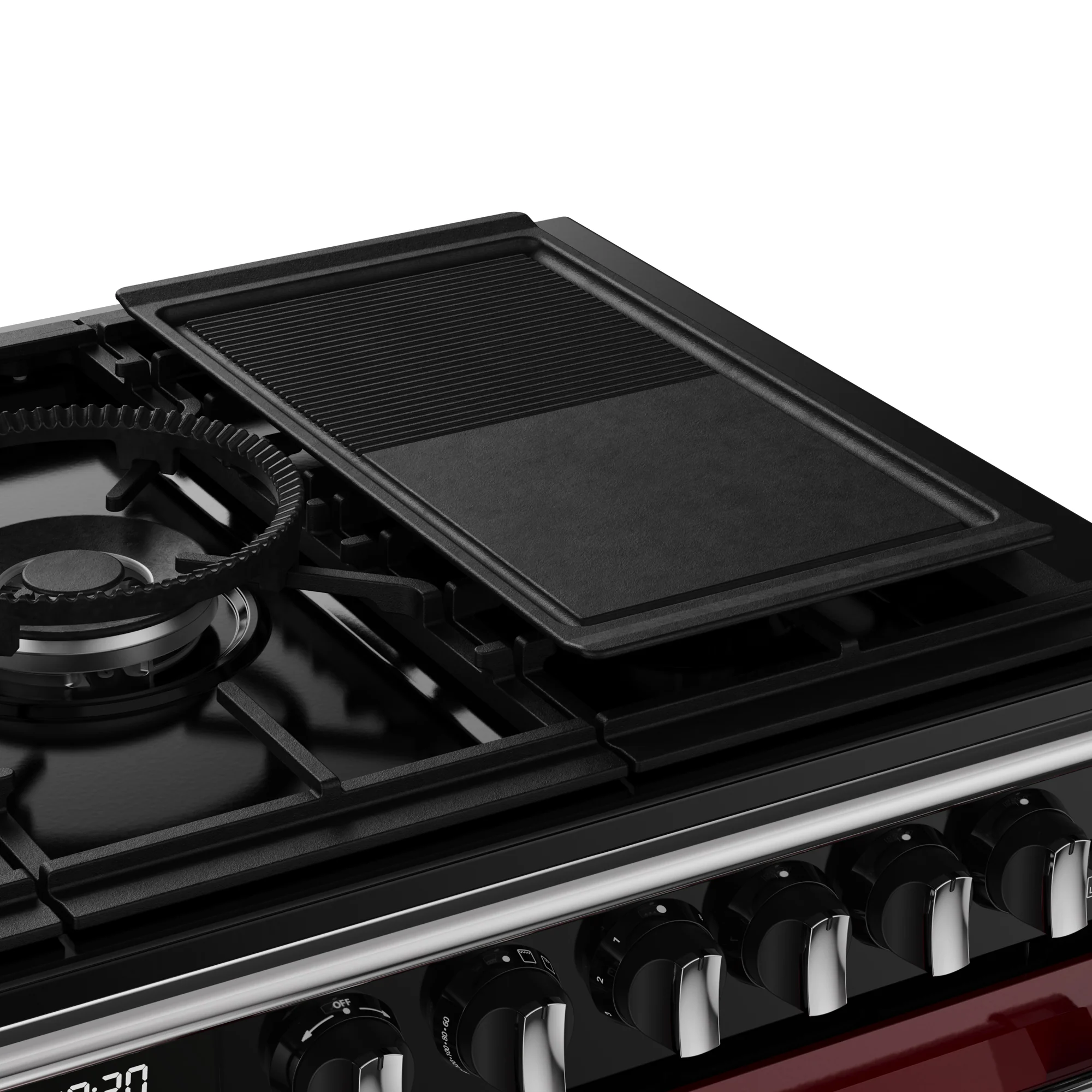 Stoves Richmond Deluxe Colour Boutique 110cm Dual Fuel Range Cooker 444412032 Garnet Red - Image 8