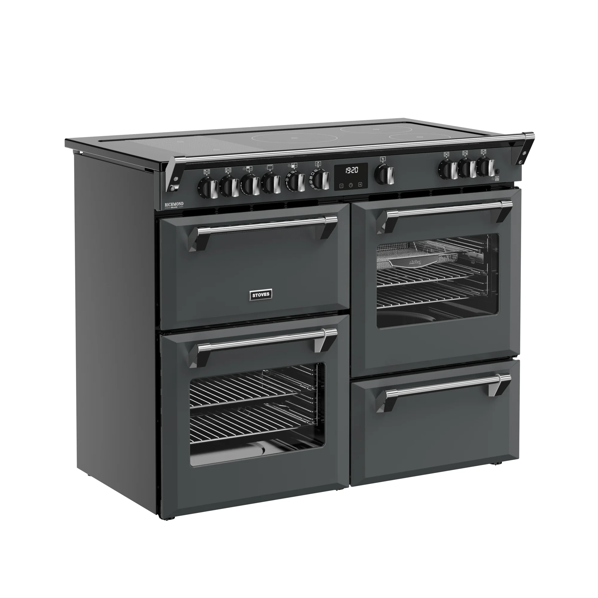 Stoves Richmond Deluxe Colour Boutique 110cm Induction Range Cooker 444412033 Anthracite Grey - Image 2