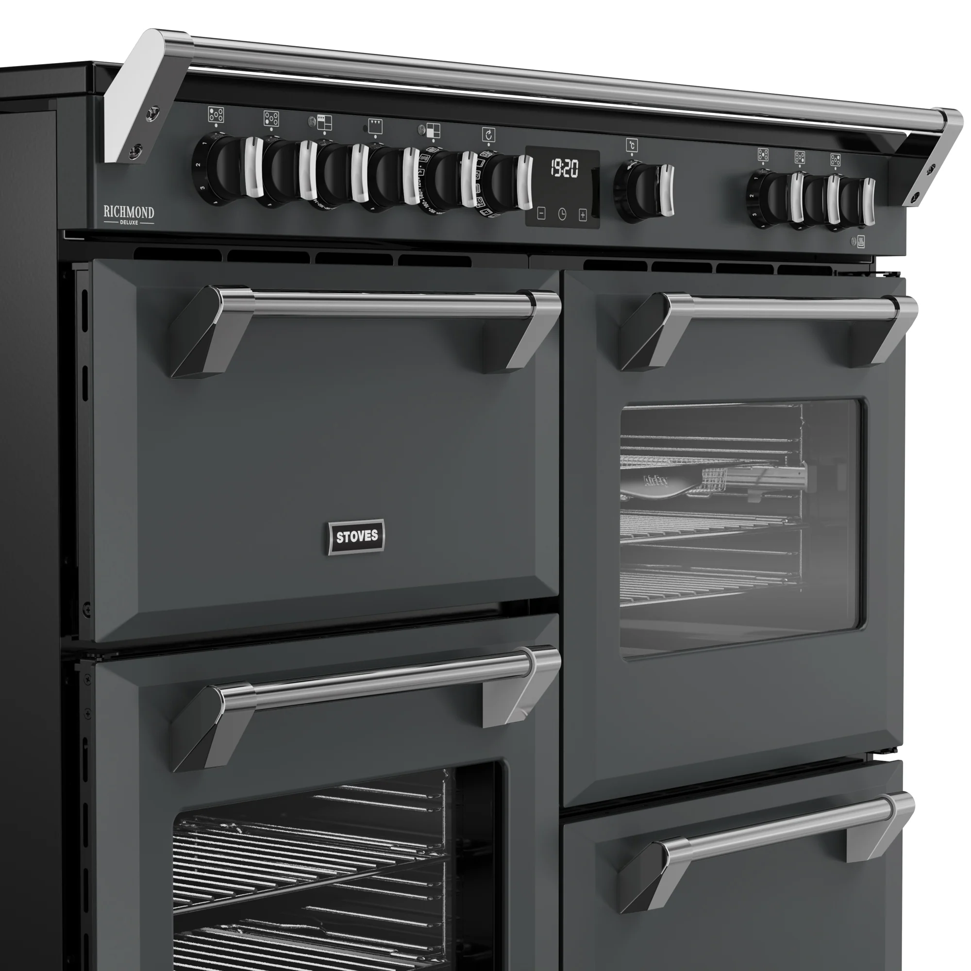 Stoves Richmond Deluxe Colour Boutique 110cm Induction Range Cooker 444412033 Anthracite Grey - Image 3