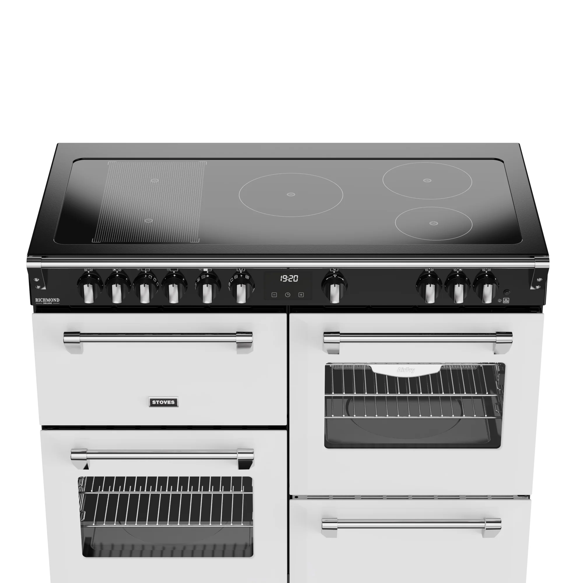 Stoves Richmond Deluxe Colour Boutique 110cm Induction Range Cooker 444412034 Ice White - Image 3