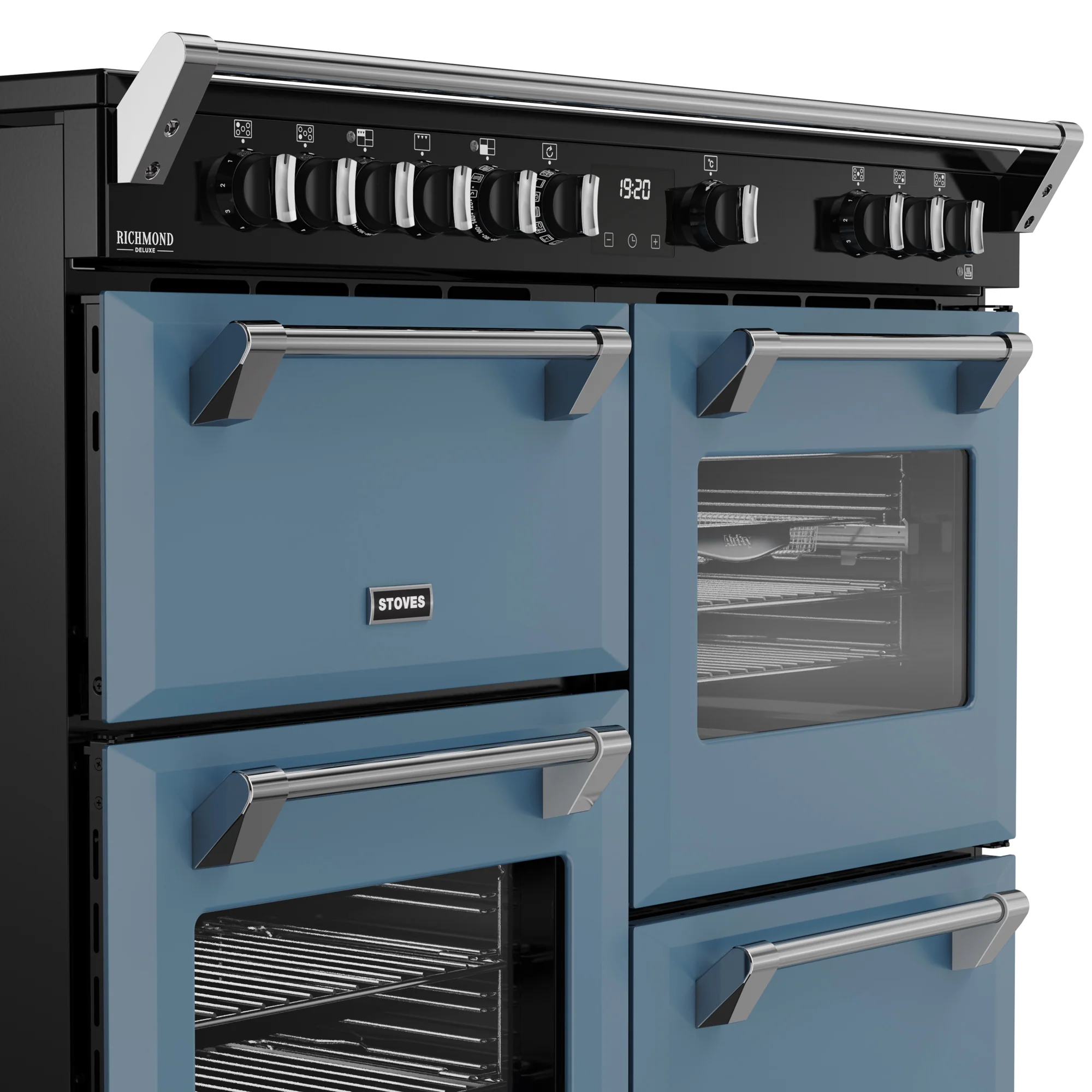 Stoves Richmond Deluxe Colour Boutique 110cm Induction Range Cooker 444412035 Twilight Blue - Image 3