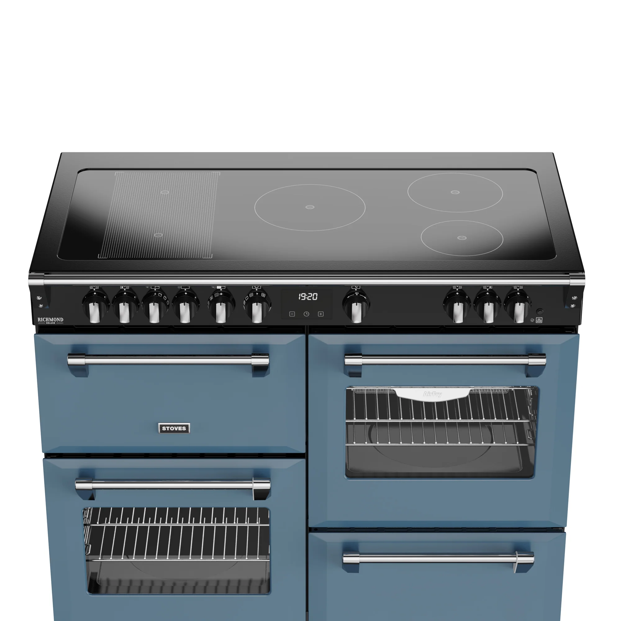 Stoves Richmond Deluxe Colour Boutique 110cm Induction Range Cooker 444412035 Twilight Blue - Image 4