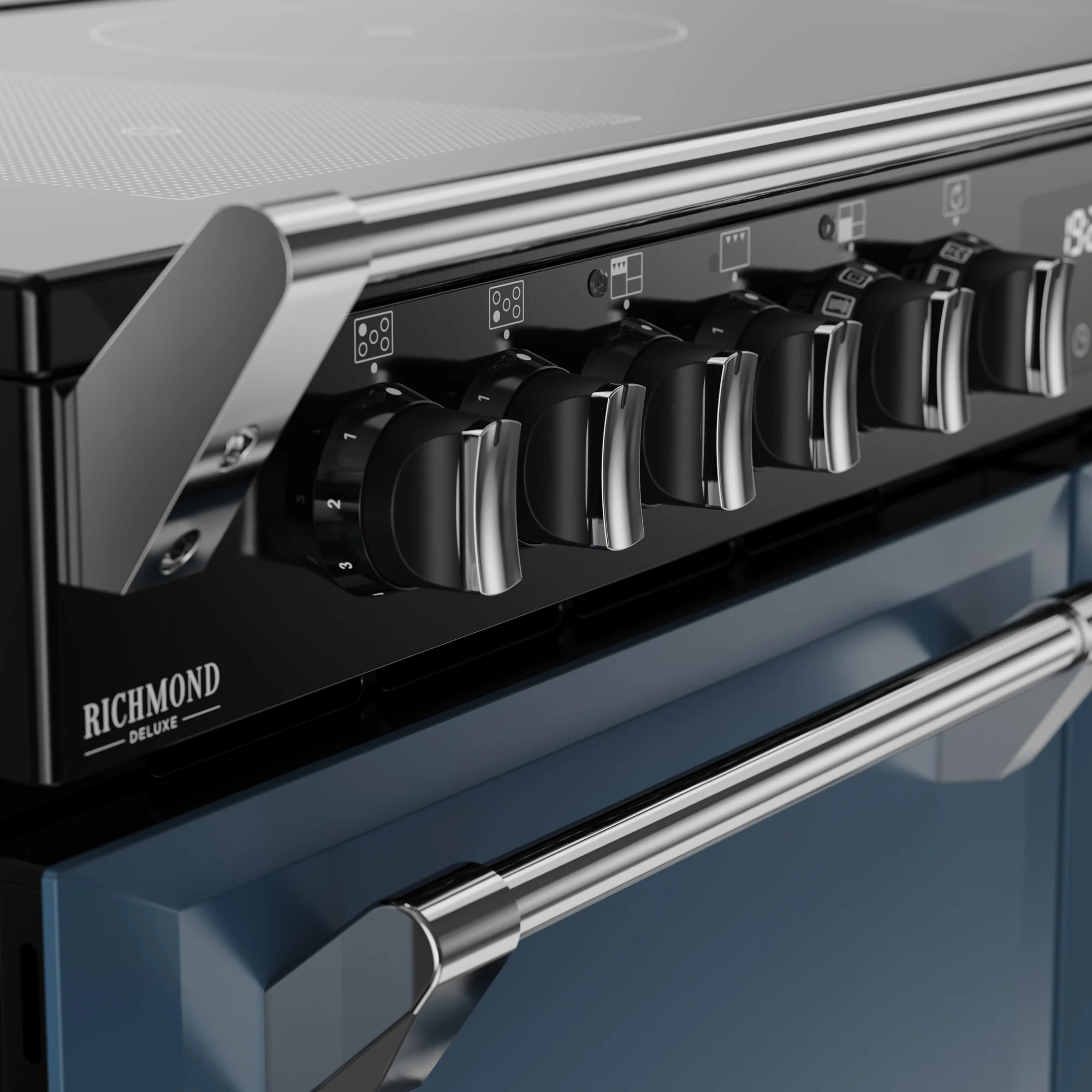 Stoves Richmond Deluxe Colour Boutique 110cm Induction Range Cooker 444412035 Twilight Blue - Image 5