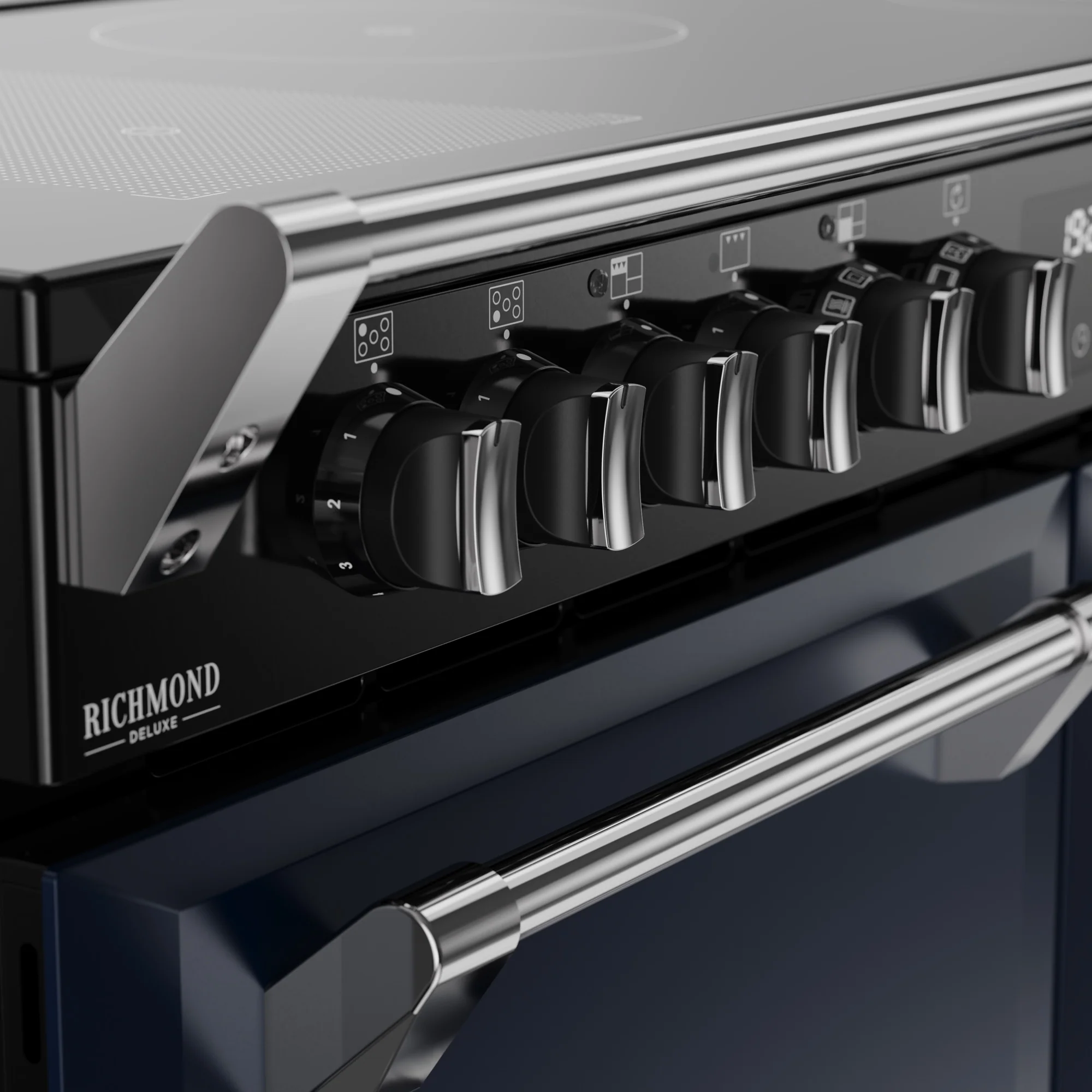 Stoves Richmond Deluxe Colour Boutique 110cm Induction Range Cooker 444412036 Midnight Blue - Image 5
