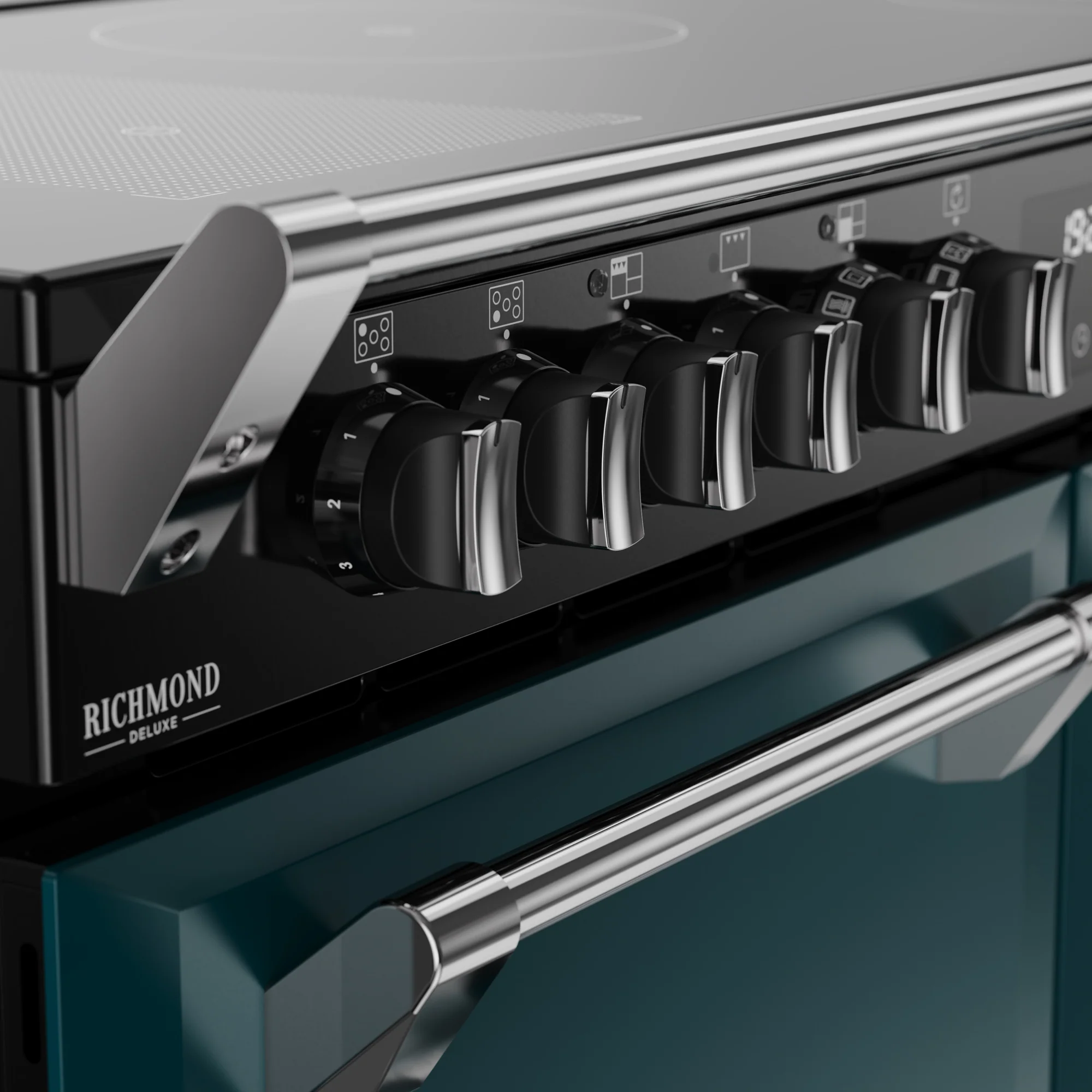 Stoves Richmond Deluxe Colour Boutique 110cm Induction Range Cooker 444412037 Deep Marine - Image 6