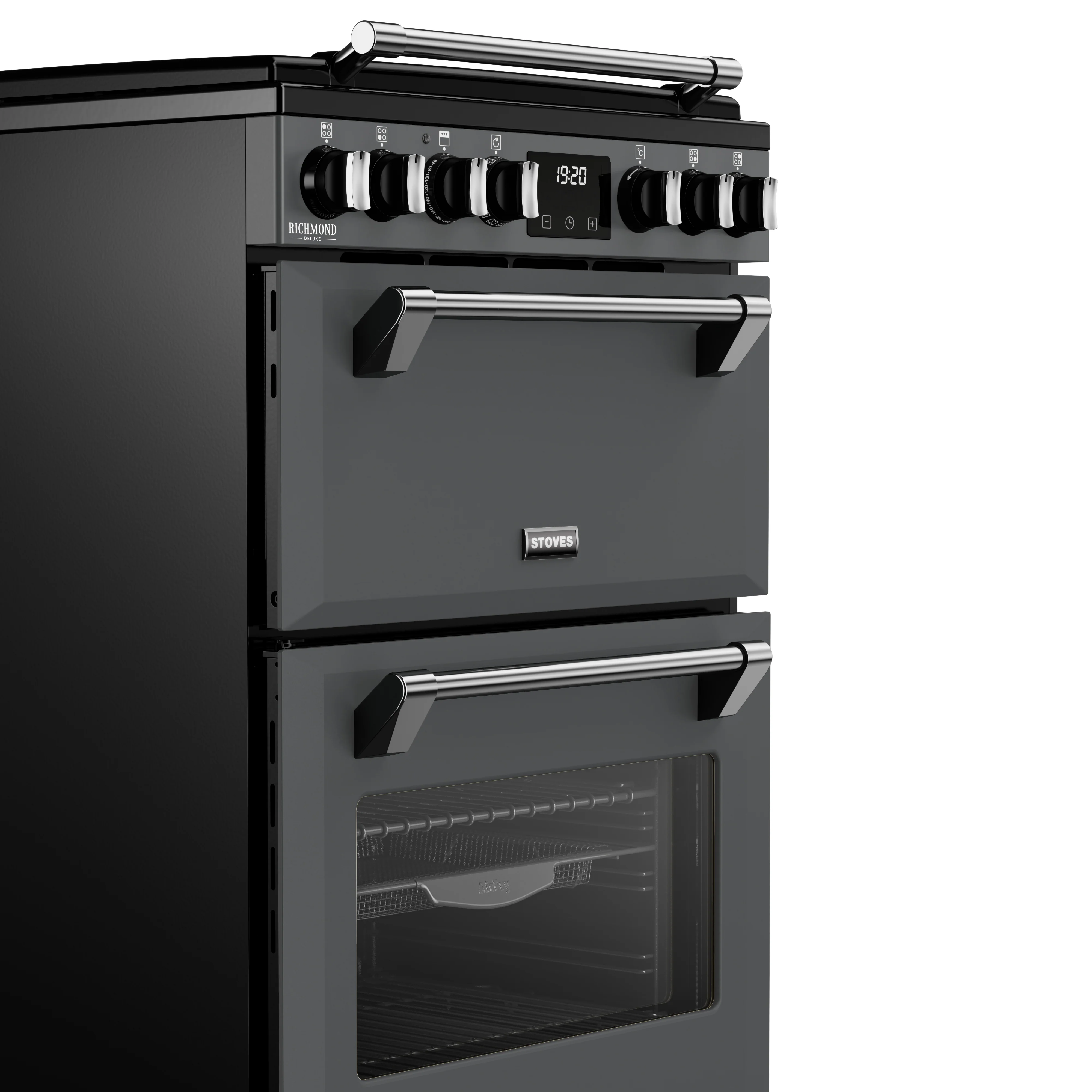 Stoves Richmond Deluxe Colour Boutique 444411843 Anthracite 60cm Freestanding Dual Fuel Cooker - Image 3