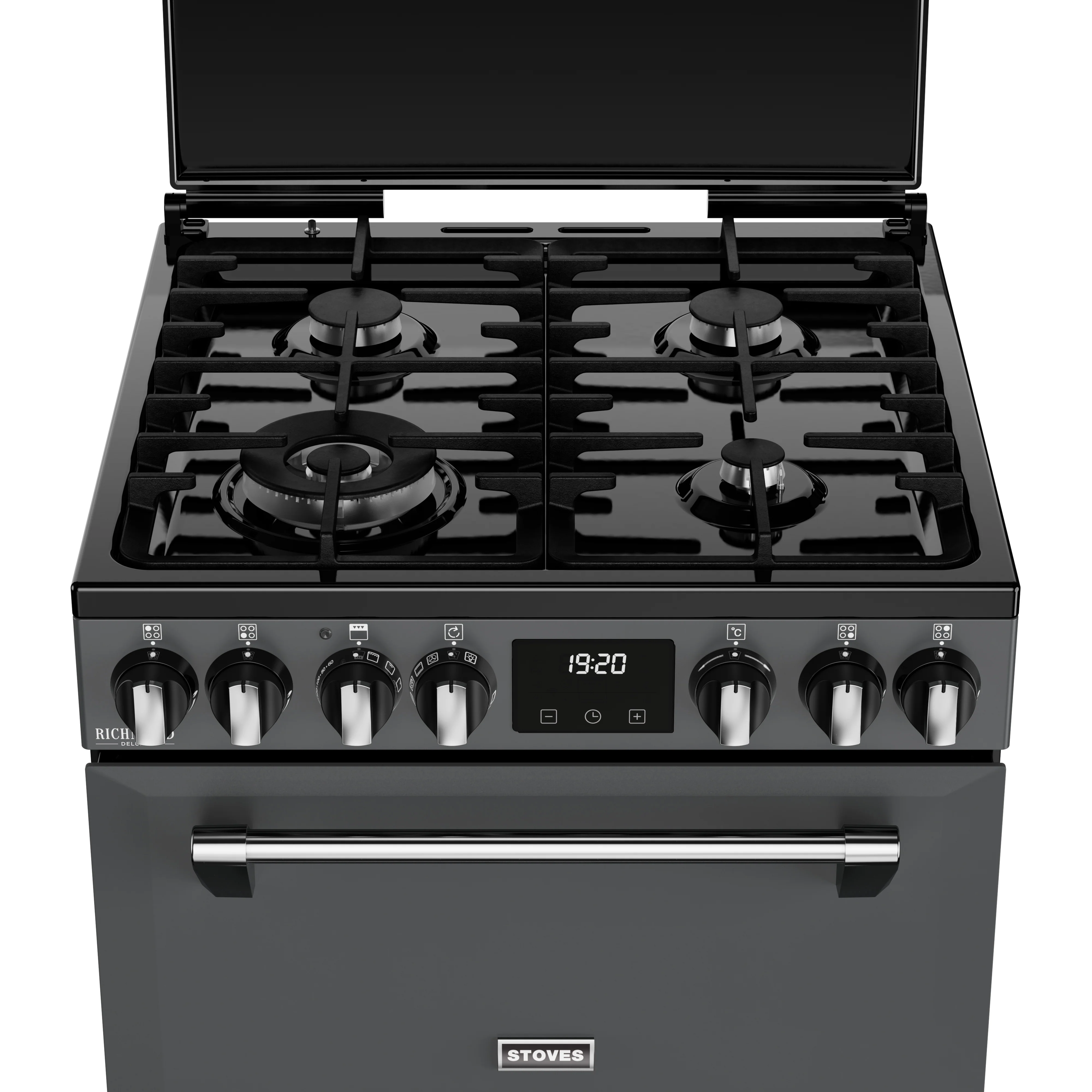 Stoves Richmond Deluxe Colour Boutique 444411843 Anthracite 60cm Freestanding Dual Fuel Cooker - Image 7
