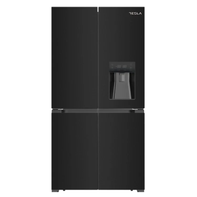 Tesla T560FDB Black Non Plumbed American Fridge Freezer