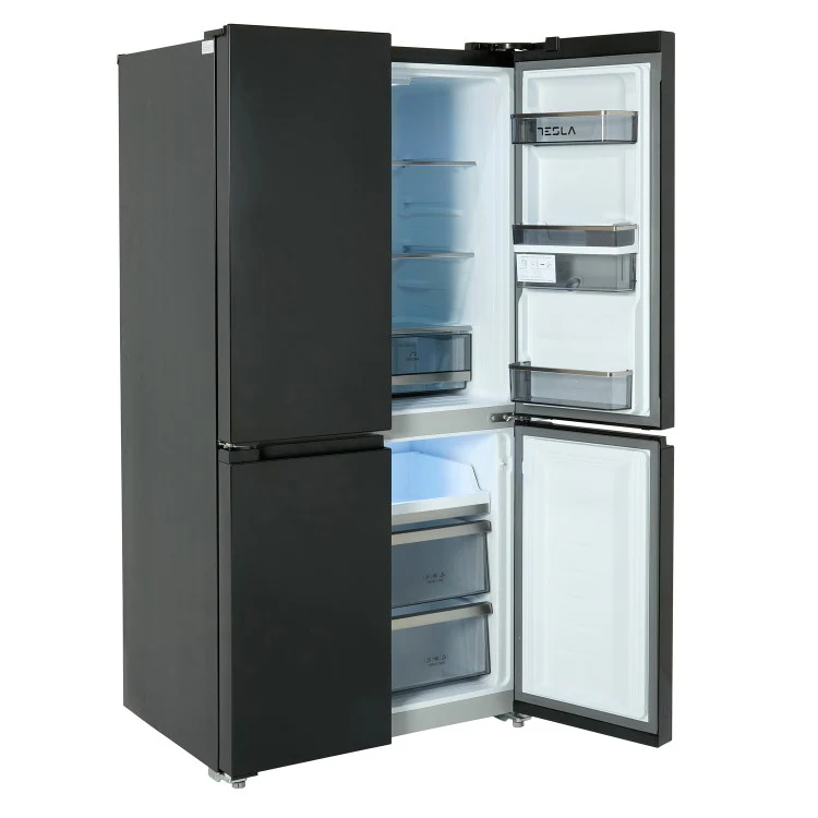 Tesla T560FDB Black Non Plumbed American Fridge Freezer - Image 3